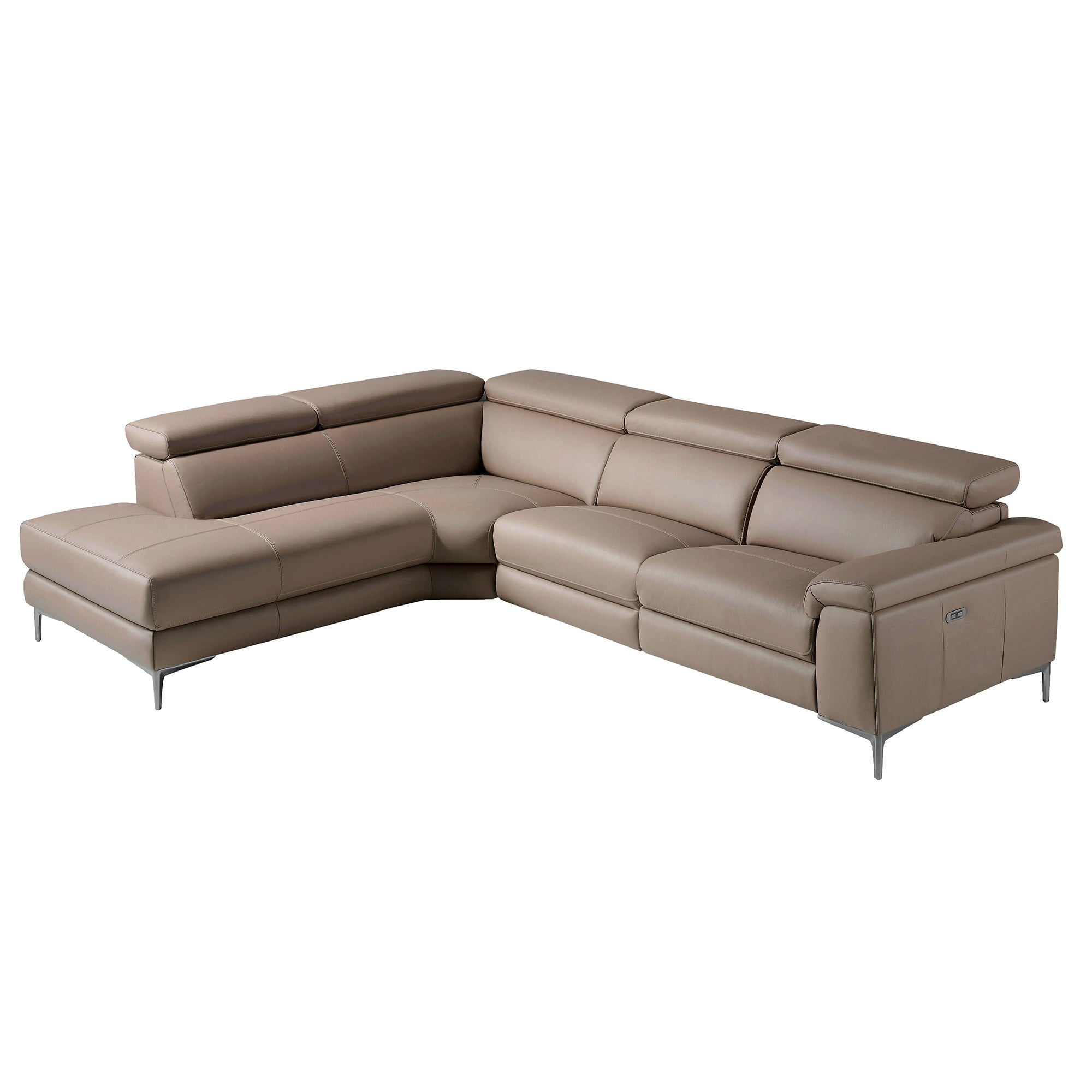 Szezlong Relax sofa lewa skóra norek 295 x 232 x 97 cm