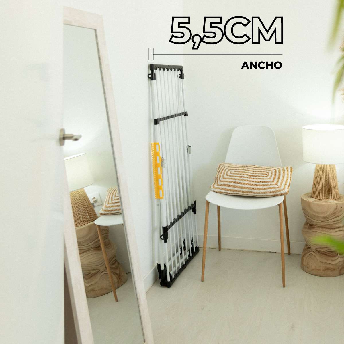 Newlux Estendal Expansion V25 Branco dobrável 189x57x92,5 cm extensível – 21 m - 6