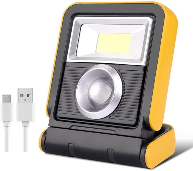 Wielofunkcyjny reflektor zewnętrzny, przenośny, ładowany przez USB, składany i obrotowy reflektor zewnętrzny LED