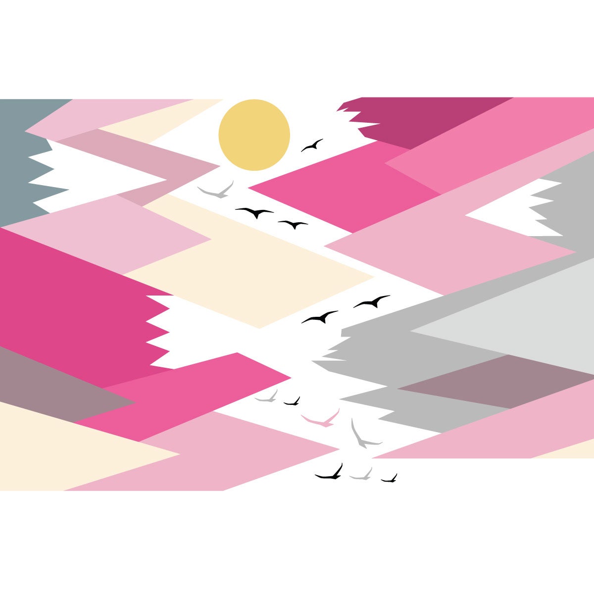 Adesivo bambino di montagna scandinavo martika - Sticker adesivo - adesivi murali - 70x105cm - 4