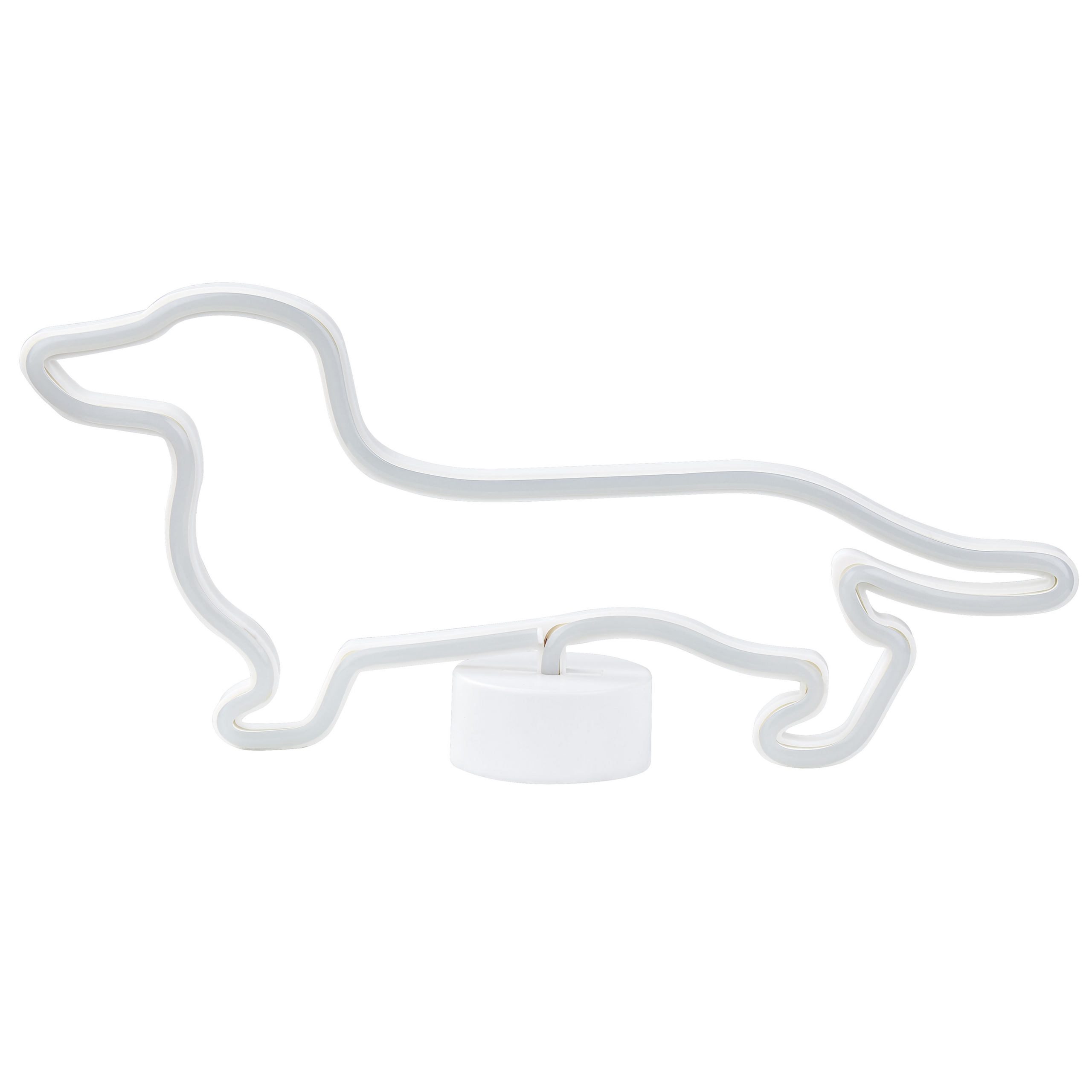 Beliani letrero led de neón azul francis