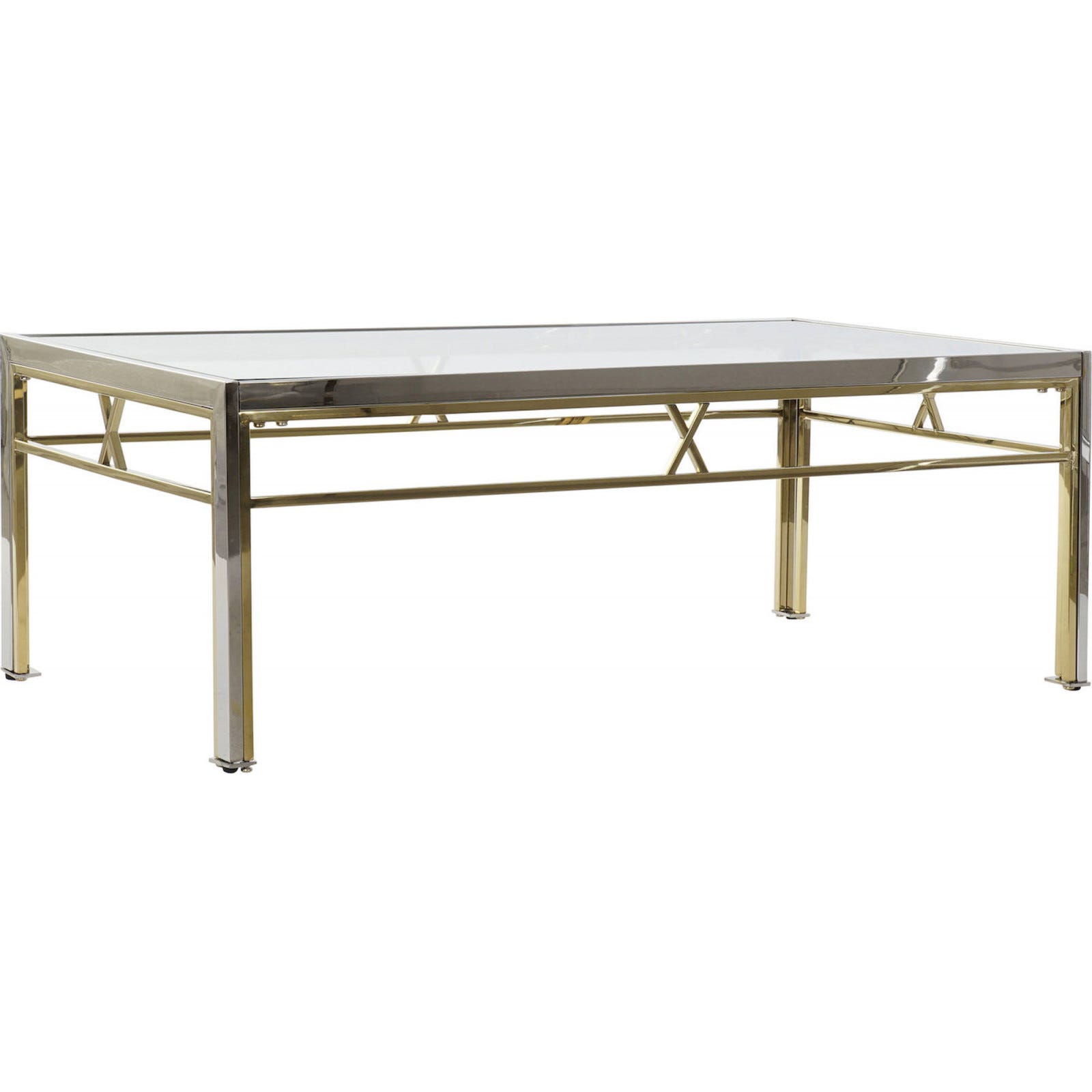 Table Basse Design en Verre Maglehem 130cm Argent Table Basse Design en Verre Maglehem 130cm Argent