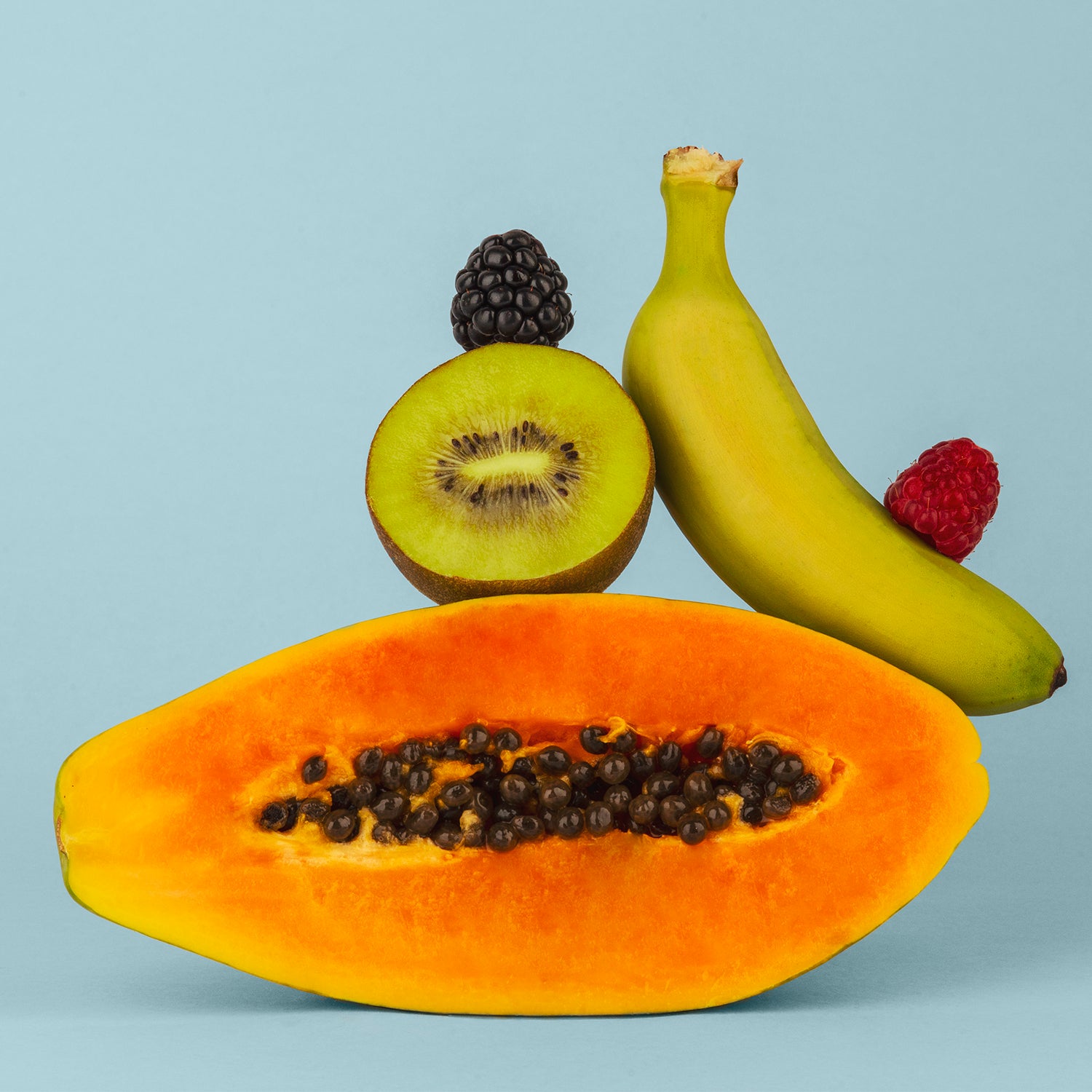 Mini blender - SMOO16 - 300 W - 570 mL - Bleu pastel - 2 gourdes incluses - 7