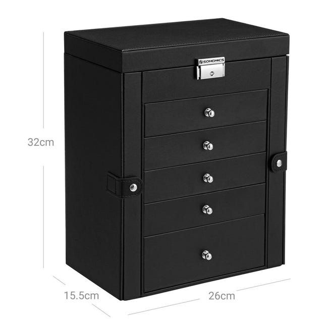 Organizador Joyas Joyeros Para Mujer Con Tapa De Cristal