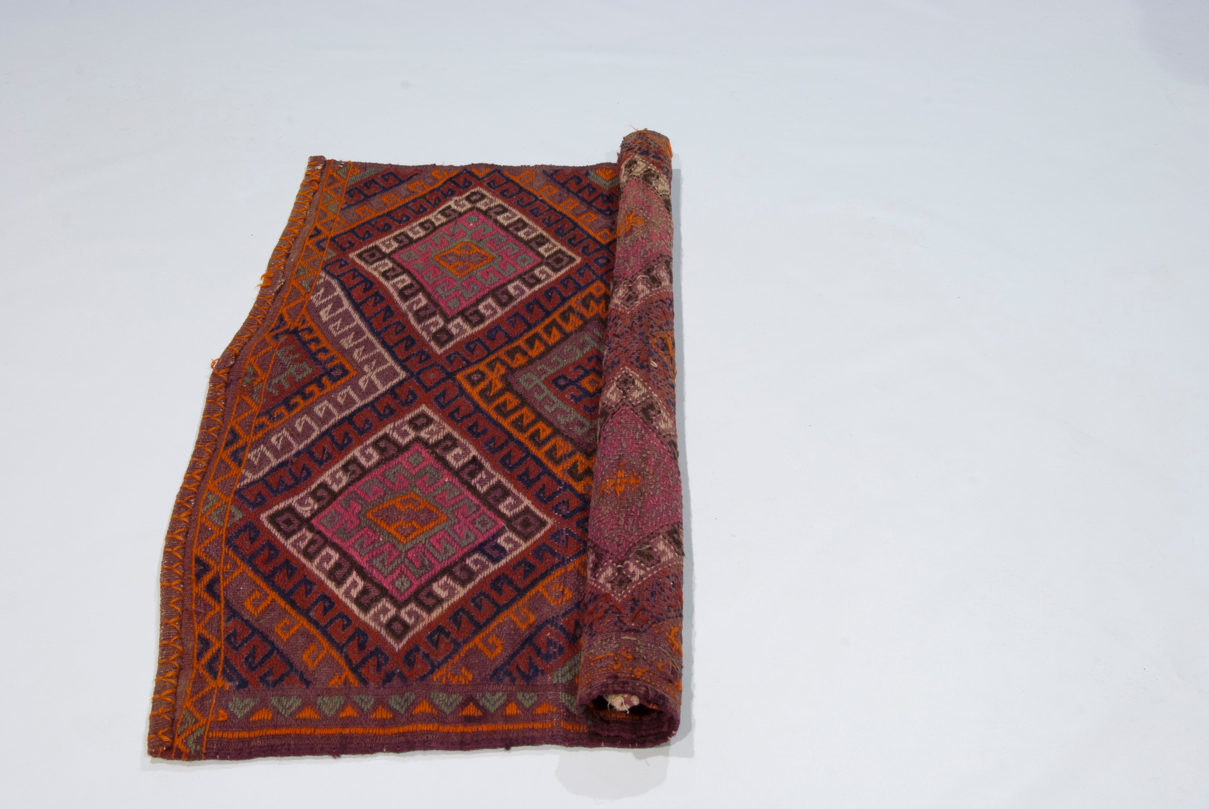 Oryginalny, ręcznie wykonany rustykalny Kilim / Cicim CM 97x85 CM