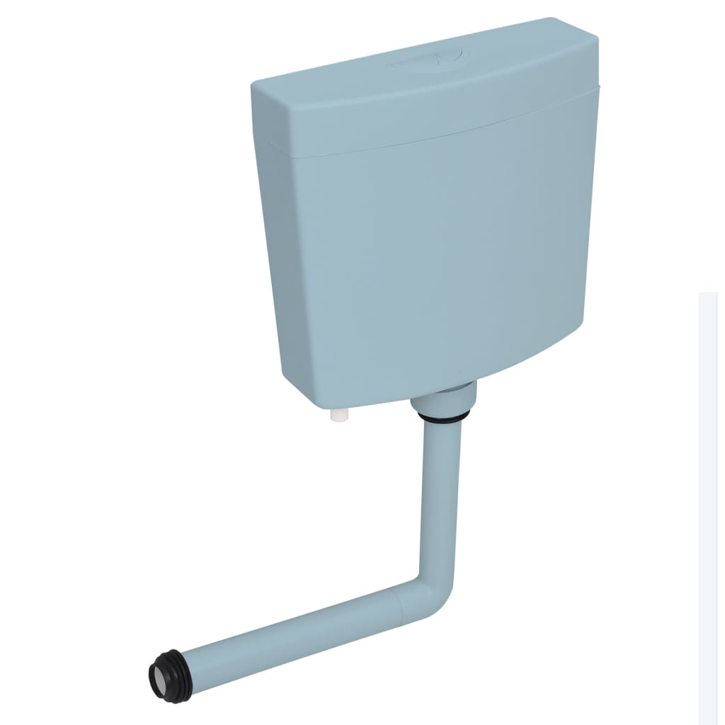 Sciacquone WC Con Doppio Tasto 3/6 L E Ingresso Acqua Dal Basso – Colore Verde Oliva, Cassetta In Polipropilene Per WC, Dimensioni 33,5x12,3x68 Cm, Facile Installazione