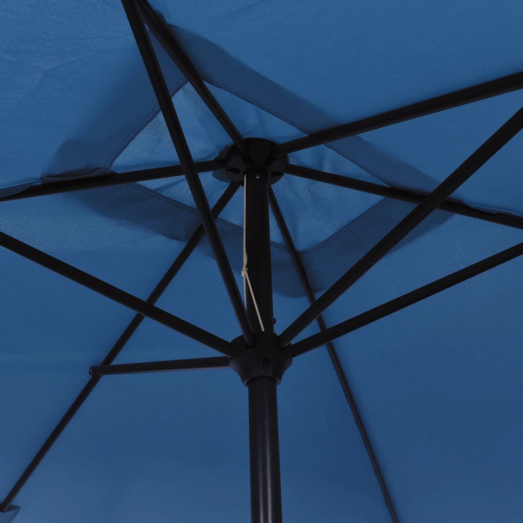 Parasol d'extérieur | Parasol de jardin avec poteau en métal 300x200 cm Azuré CFW52150 - 5
