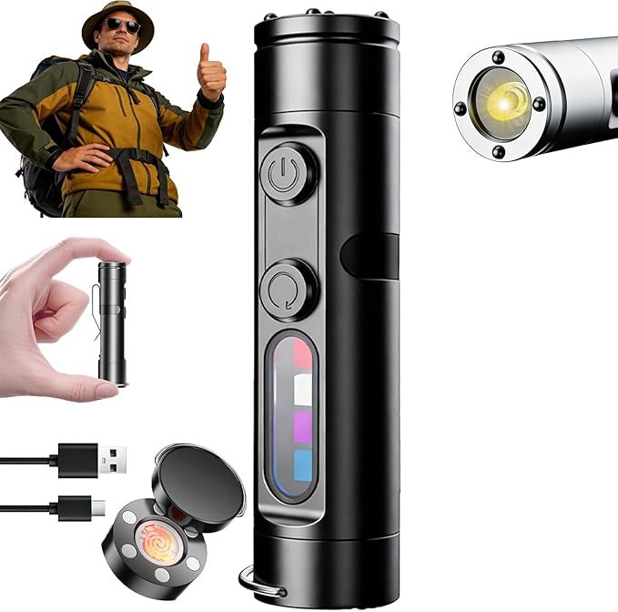 SmallRig X Wuben 5710 : Lampe Torche Mini Rechargeable 400 Lumens, RGB, Aimant, Pivot 180°, IP65 – Pour Camping, Signalisation, Macro