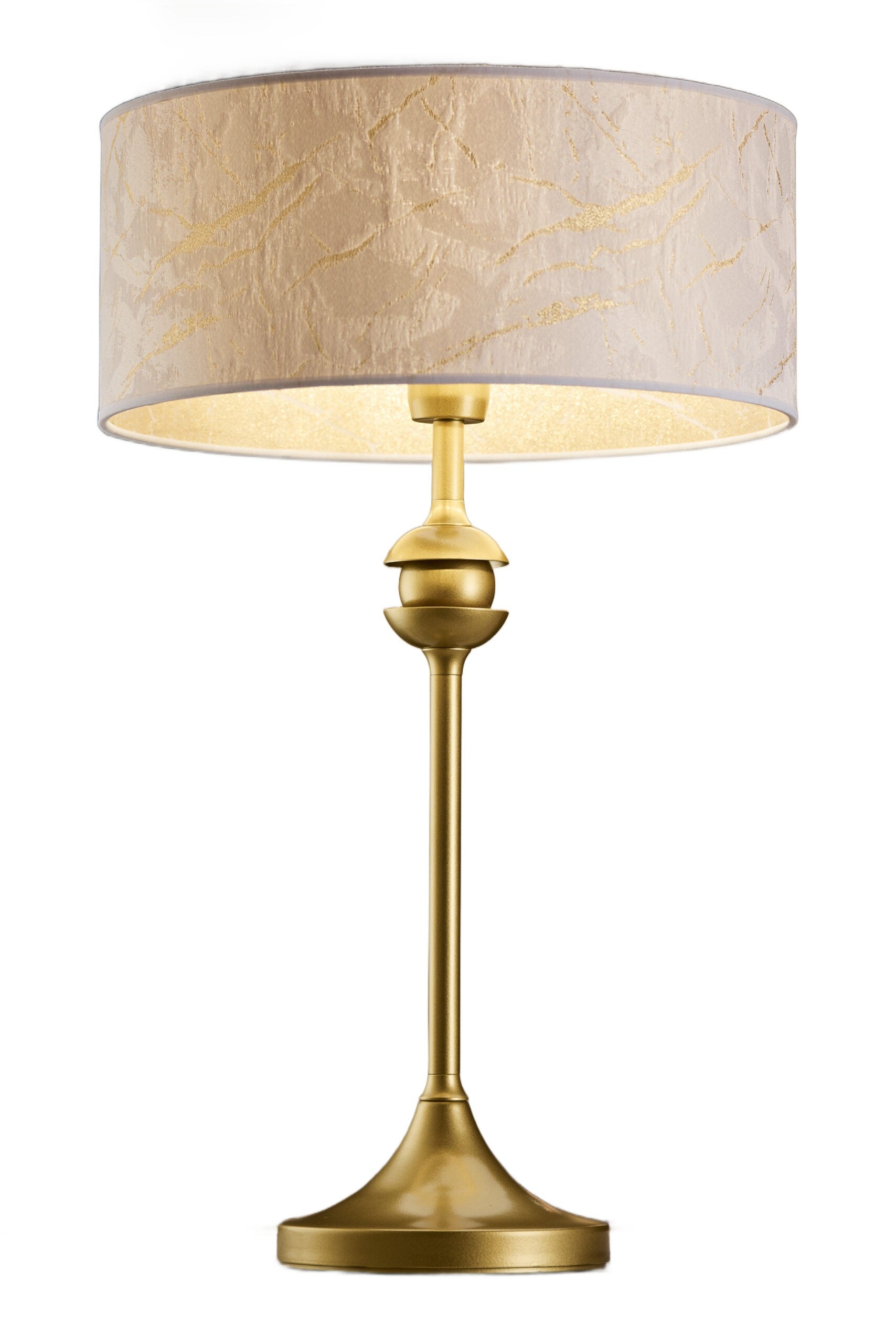 Lampa stołowa KASZMIR złota 1xE27x20W metal wym:54x35x35cm IP20 Jupiter
