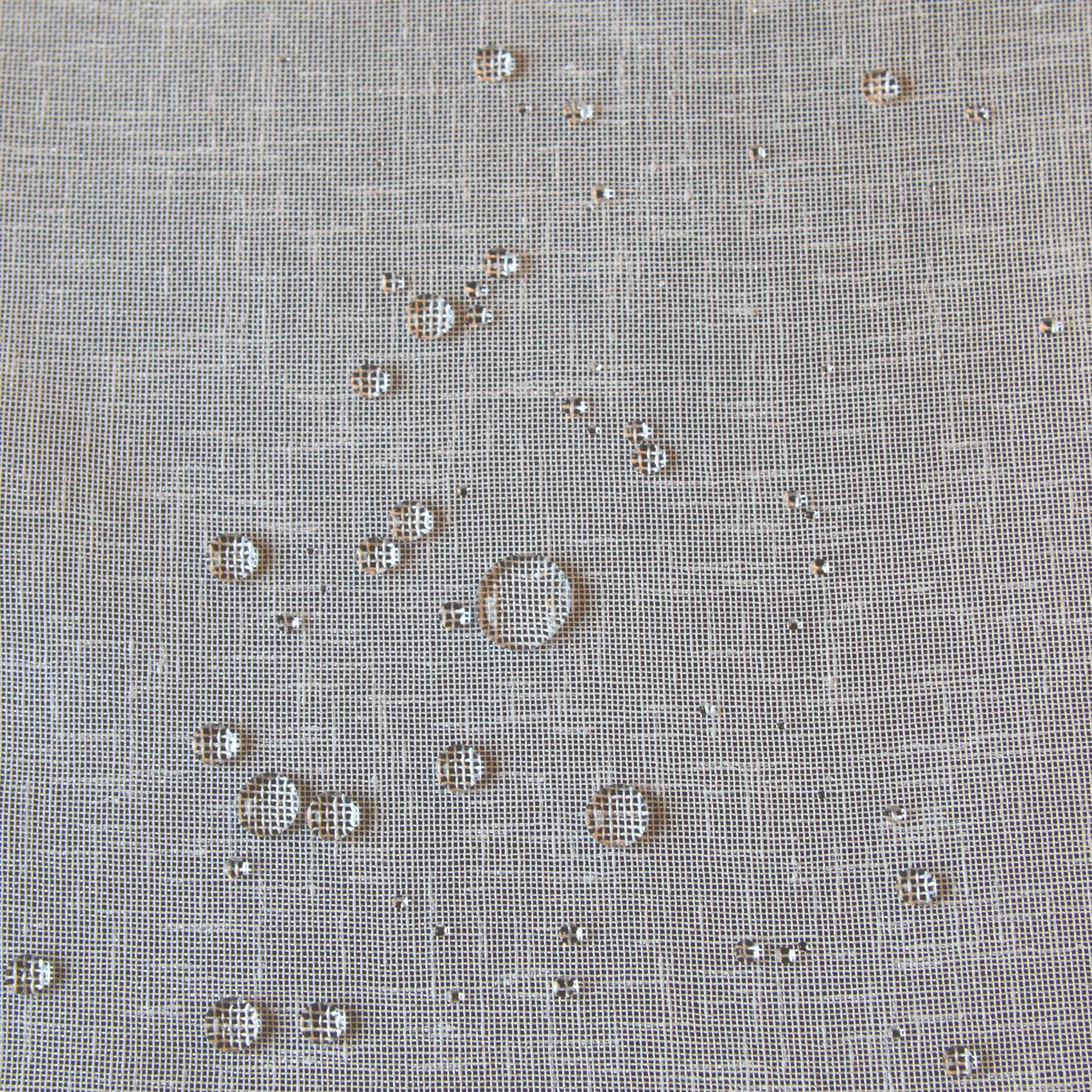Voilage extérieur déperlant - Effet lin à nouettes - Blanc - 140x250 - Polyester - 3