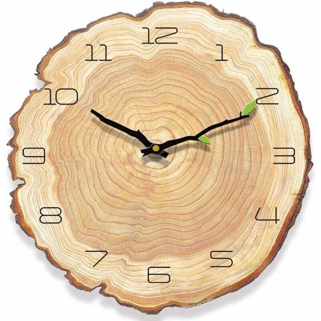 Horloge murale en bois vintage, horloge murale antique sans bruits de tic-tac, horloge murale vintage de style campagnard, horloge murale silencieuse