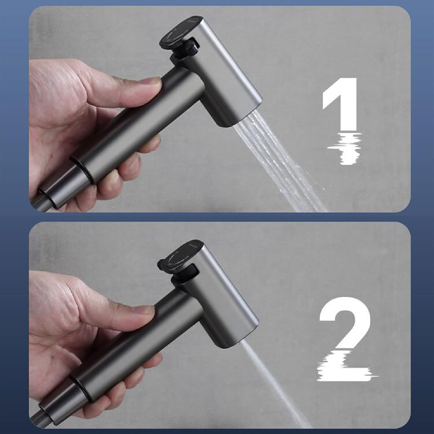 Douchette WC Pulvérisateur de Bidet Réglable avec Double Mode (Jet ...