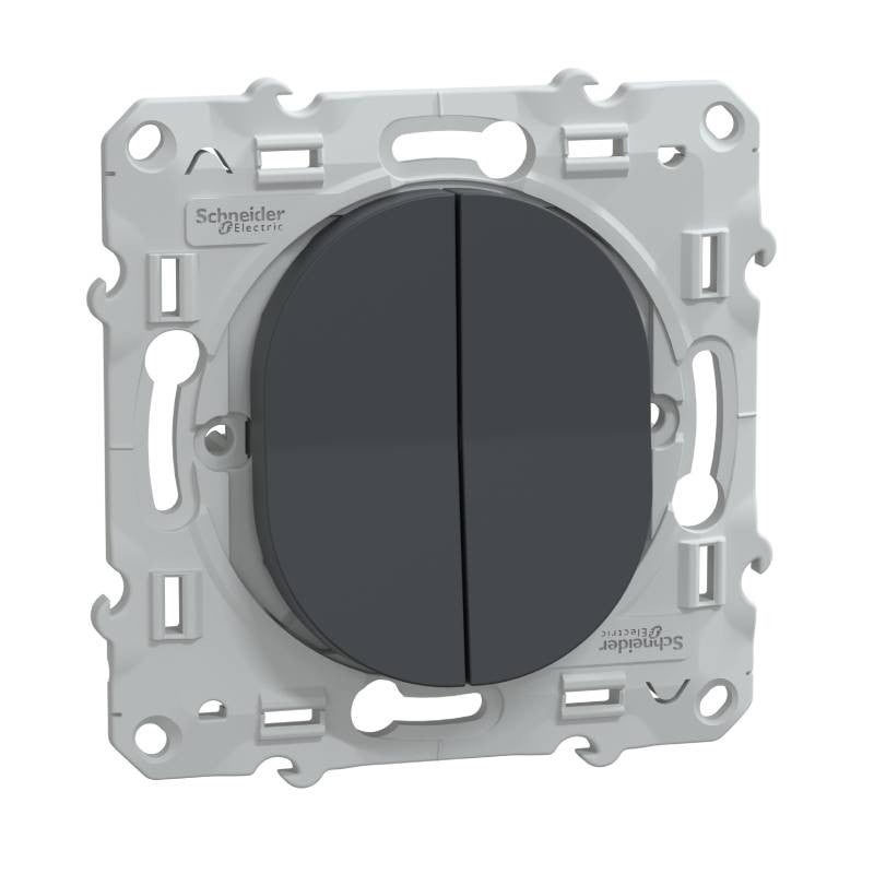 Va et vient + bouton poussoir anthracite schneider electric s340285 — free download