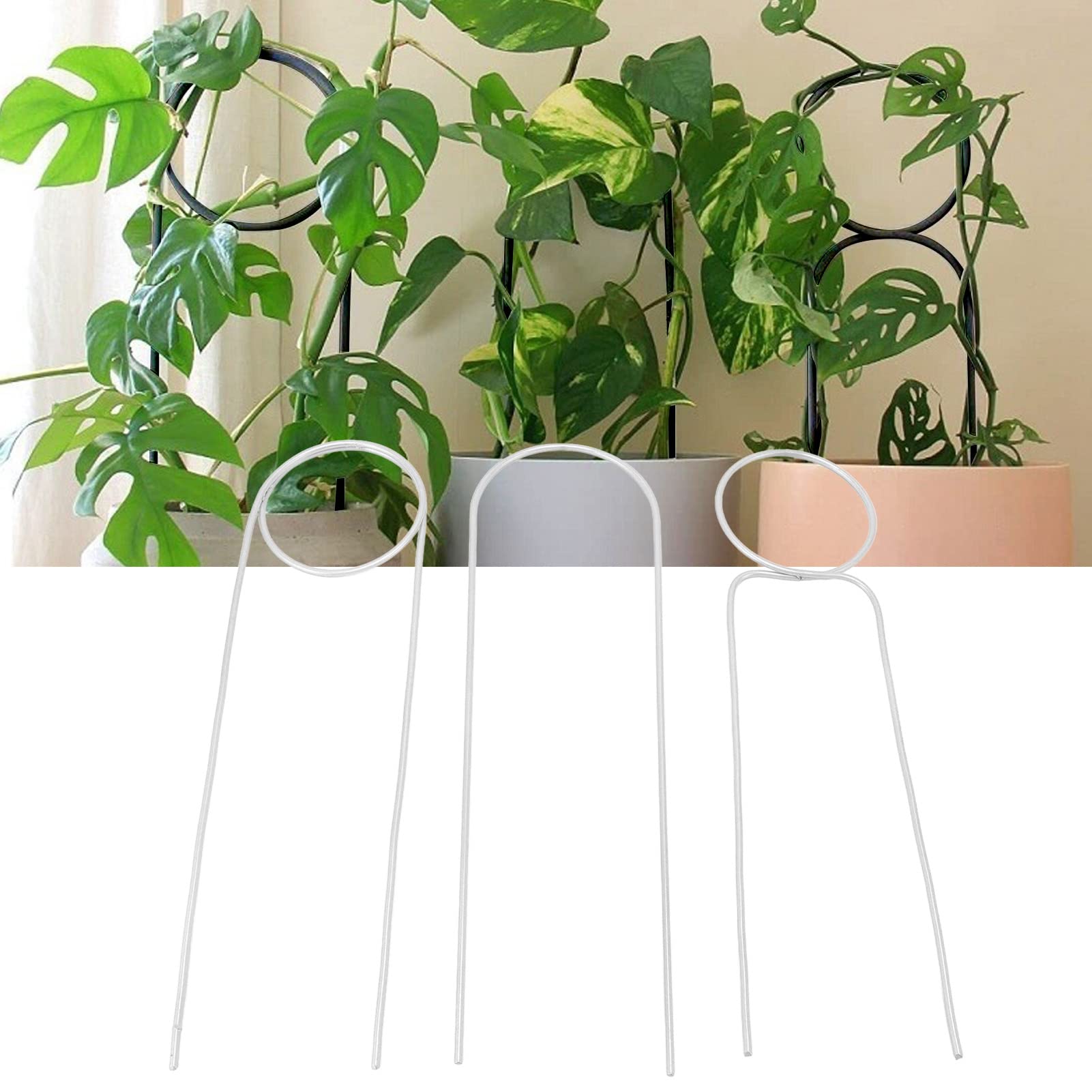 40 Bastoncini Sostegno Per Piante In Bambù 40 Cm - Colore Verde, Punta Appuntita, Per Piante Rampicanti E Fiori In Giardino