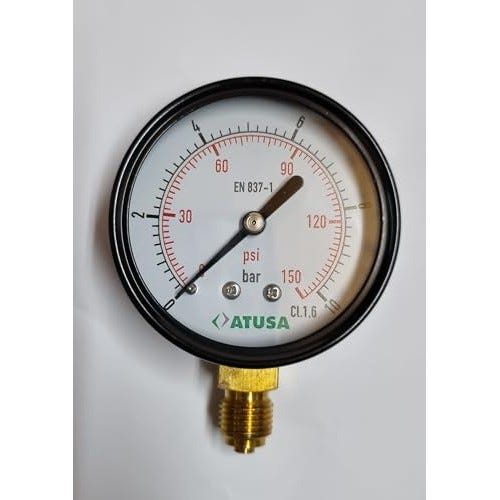 Manometro Per Acqua 1/4 - Misuratore Di Pressione 10 BAR Per Autoclave E Tubazioni - Foto 10