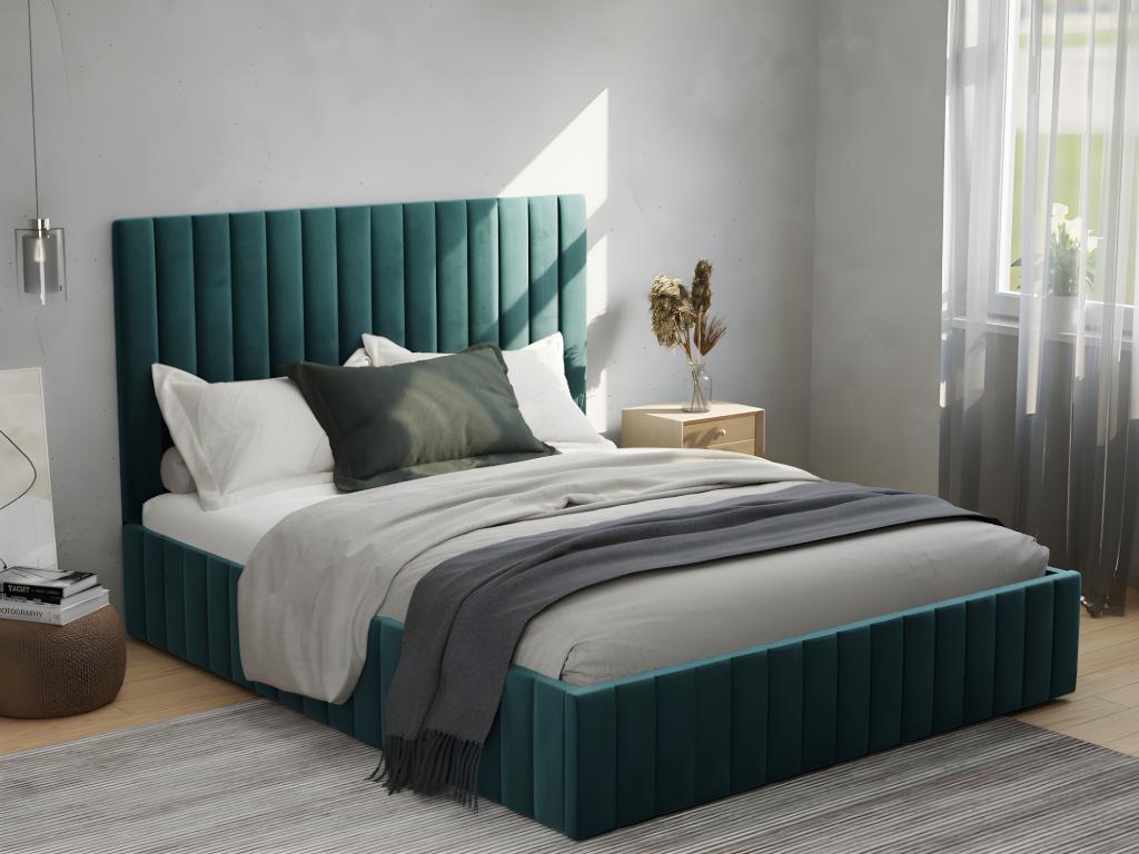 Letto Con Contenitore 160x200cm Testata Letto Impunture Verticali letto-con-contenitore-160x200cm-testata-letto-impunture-verticali