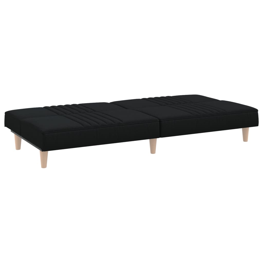 Divano letto 200 x 89 x 70 cm tessuto nero 02_0021012 - 4
