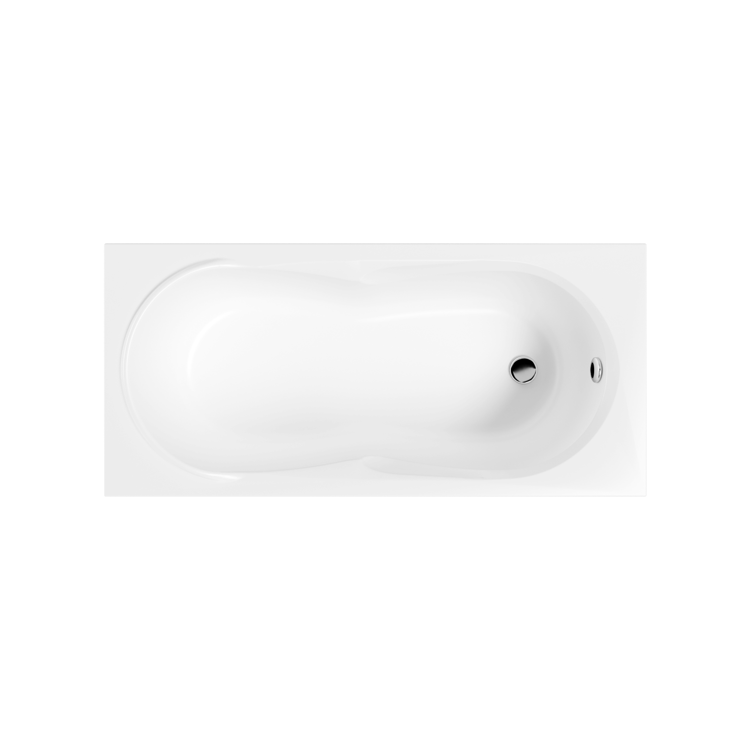 Wanna akrylowa Helmken Celeste 160x70: prostokątna wanna 160 x 70 cm, wykonana z akrylu lanego ze wzmocnionym korpusem / 35060060