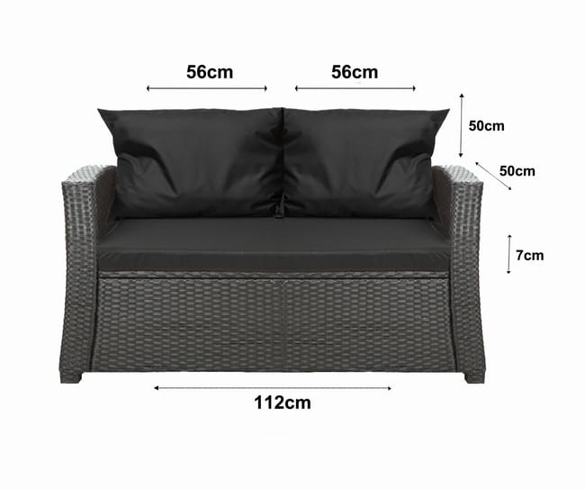 Set Di 2 Cuscini Da Esterno Beige E Verde 40 X 60 Cm POGGIO | Beliani.it