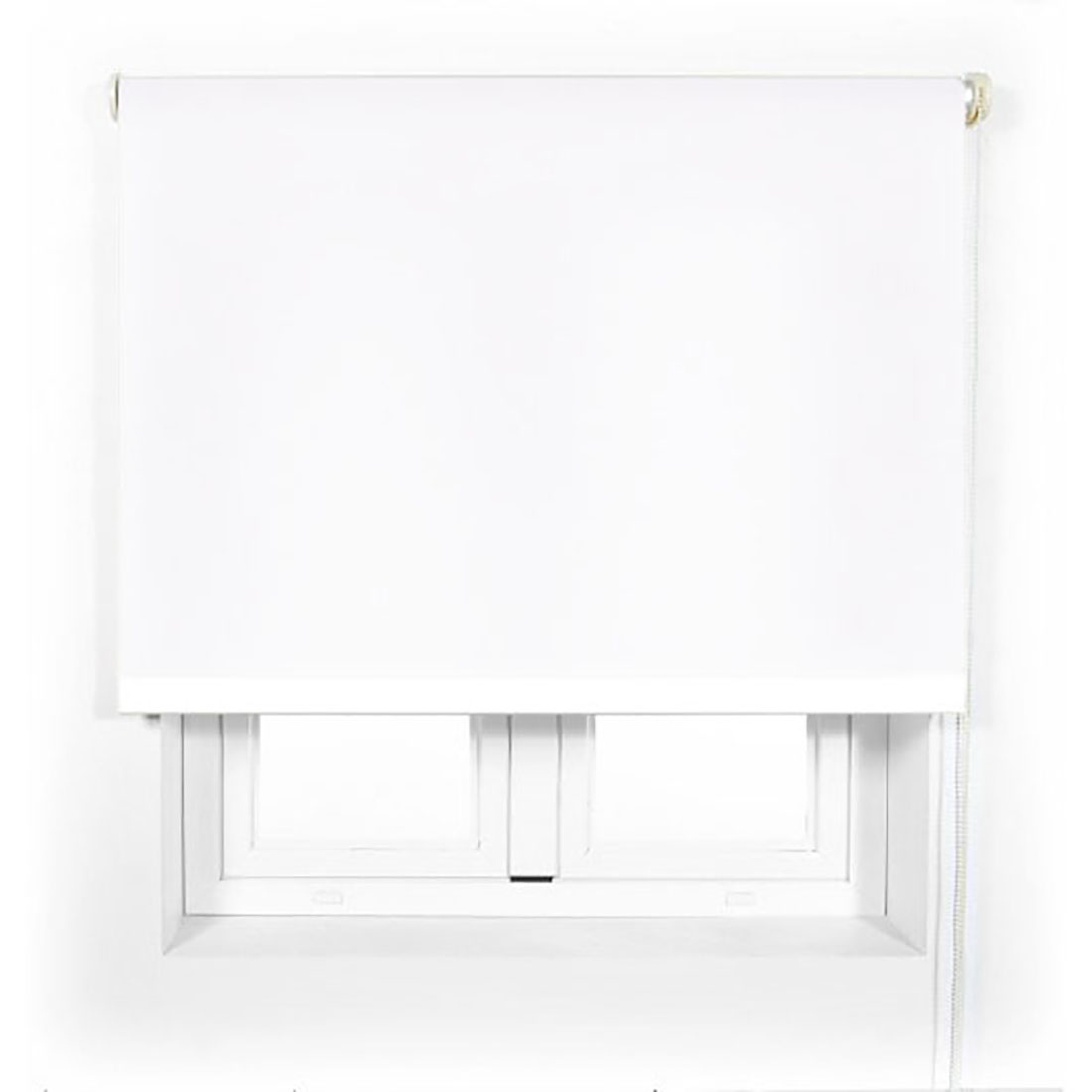 Acomoda textil - estor translucido liso de fácil instalación. blanco. (100x180 cm)