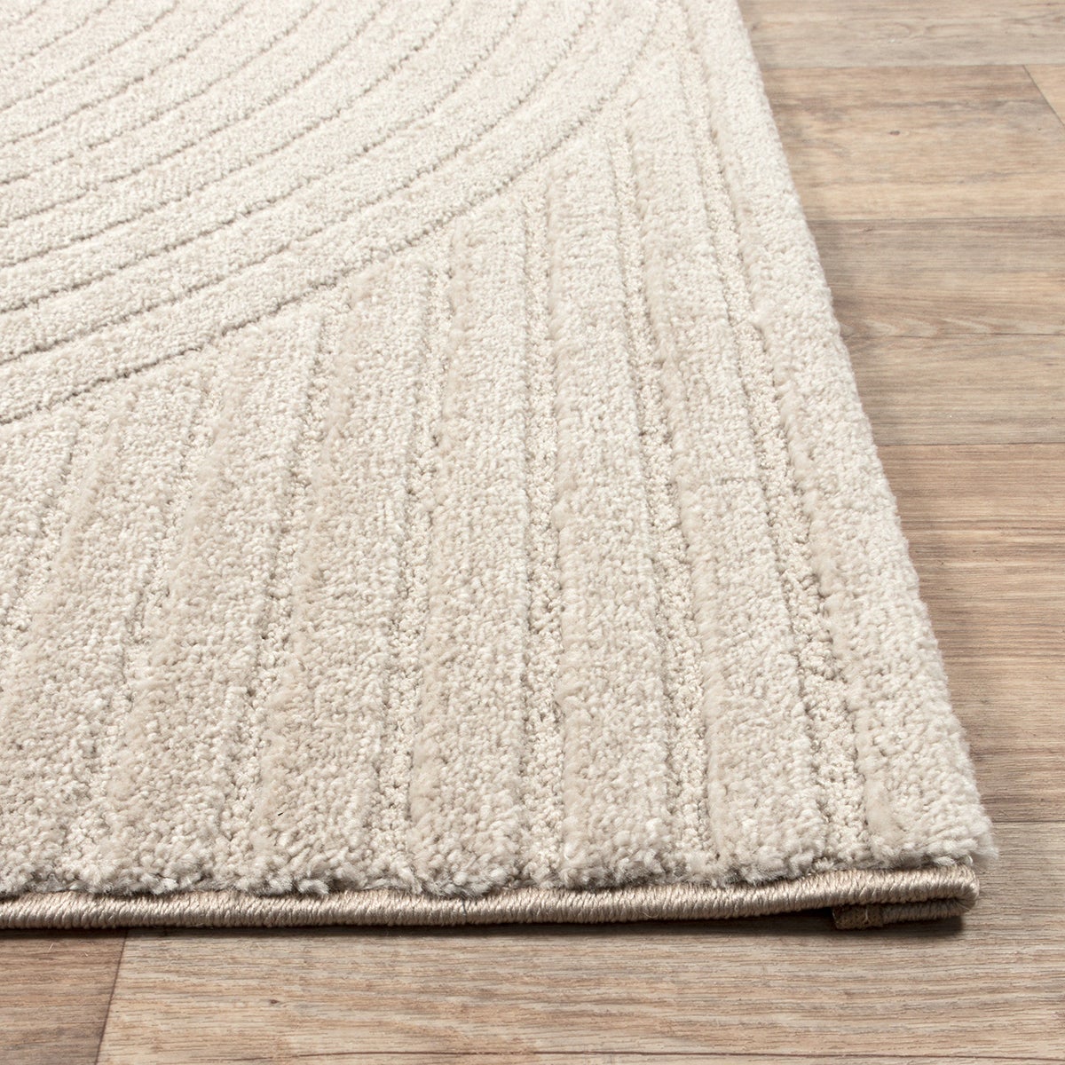 Tappeto Everest design moderno soggiorno arco curvo, Beige, 80 x 150 cm - 7