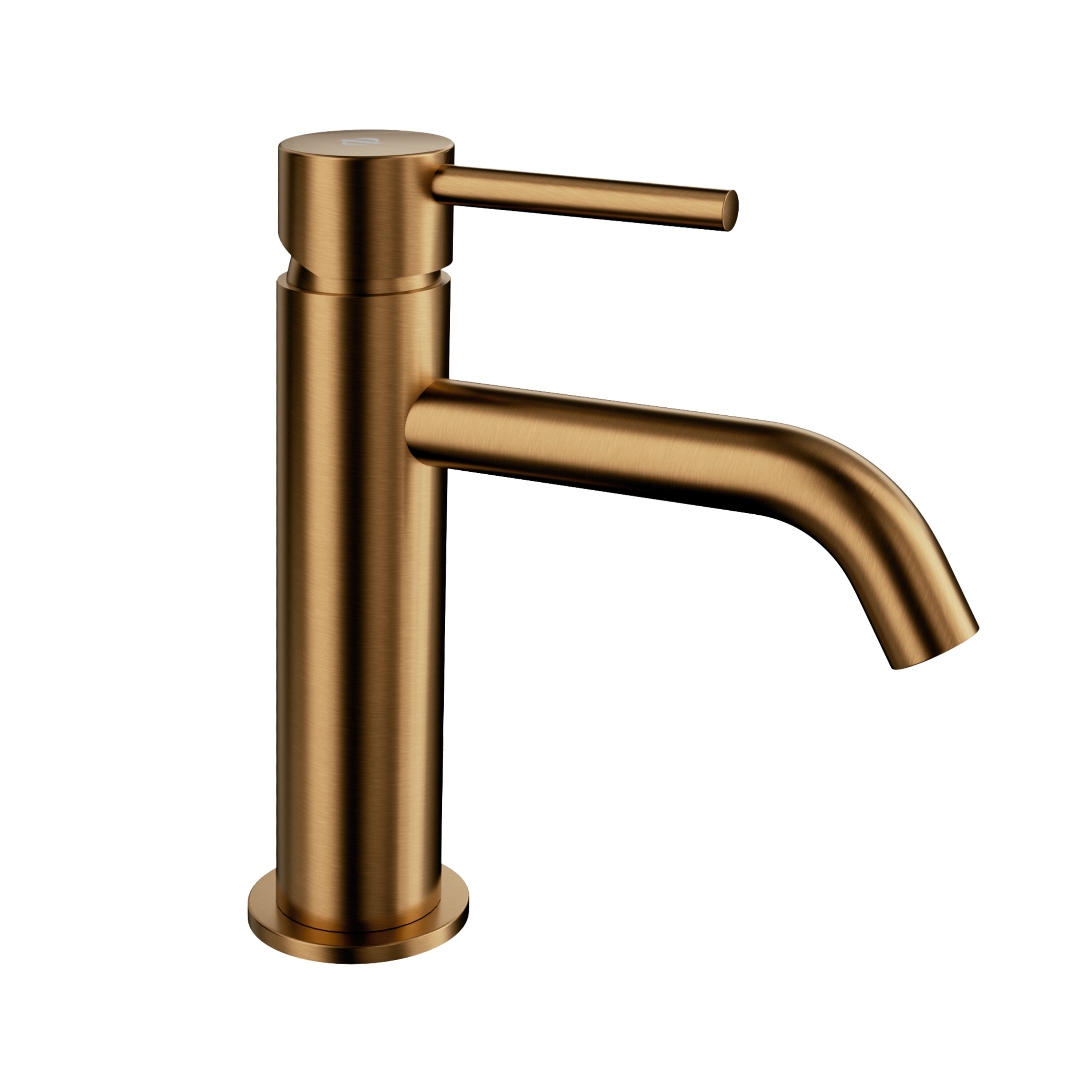 Vanne De Vidange Lavabo/bidet Clic-clac - Finition Or Brossé, Laiton, Ouverture Par Pression - 10