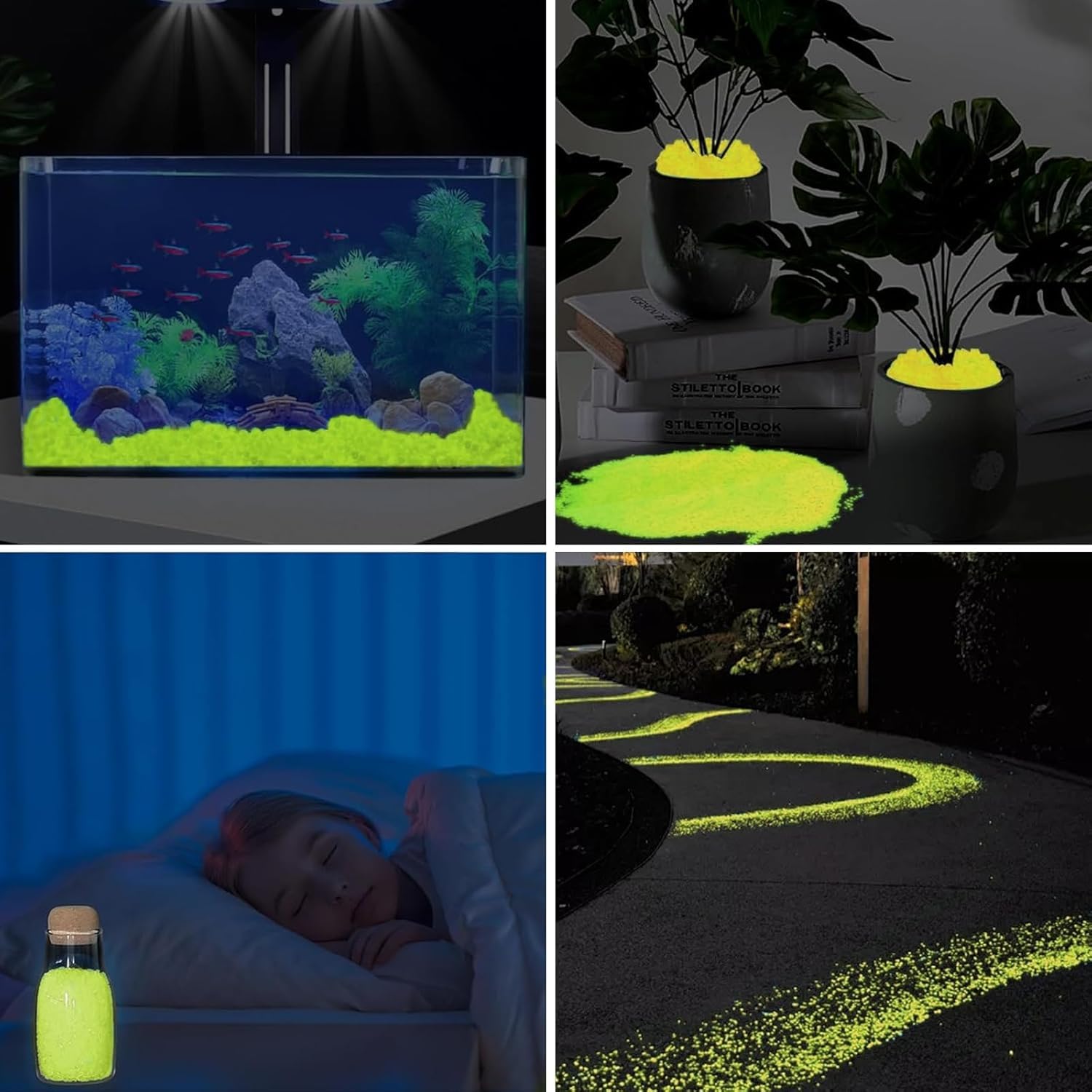 10&nbsp;000 piedras luminosas de colores de 3 a 5 mm,decorativas para jardín,piedras luminosas que brillan en la oscuridad. - 5