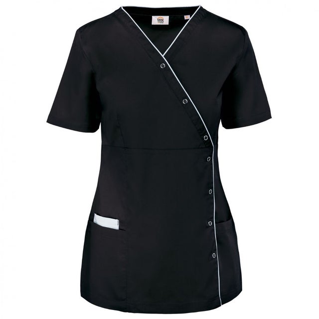 Blouse de service polycoton boutons pression FEMME WK. Designed To Work Noir XS