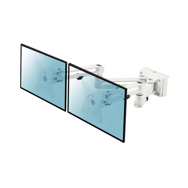 Bras Support Moniteur Kimex 13-27'' – Fixation Sur Rail Slatwall, Noir
