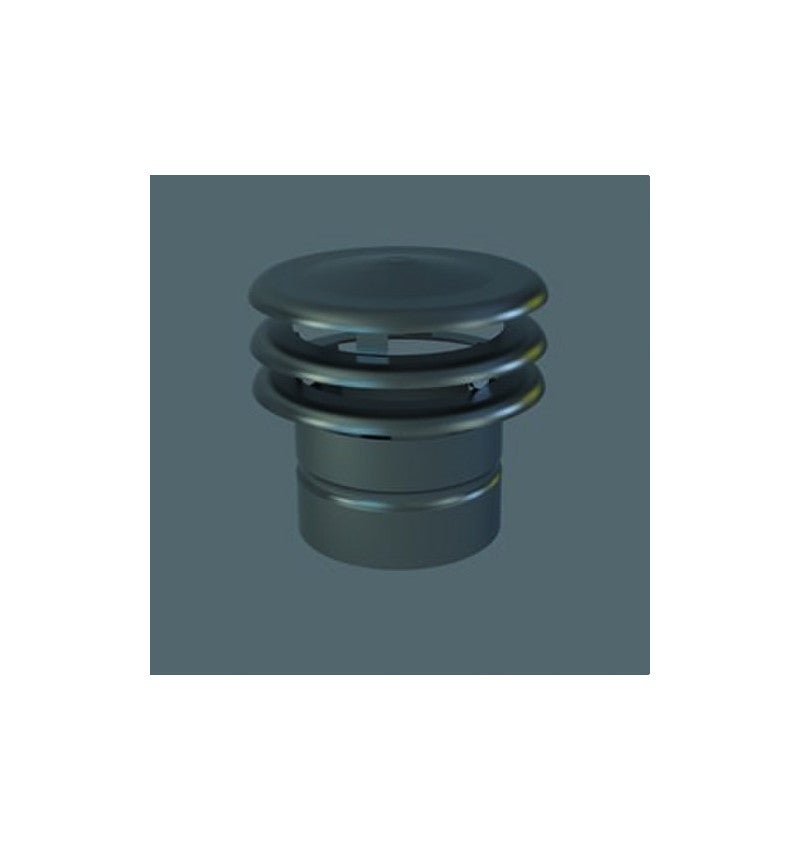 Defletor Aluminio Deflector vertical diámetro 110mm aluminio blanco | Leroy Merlin