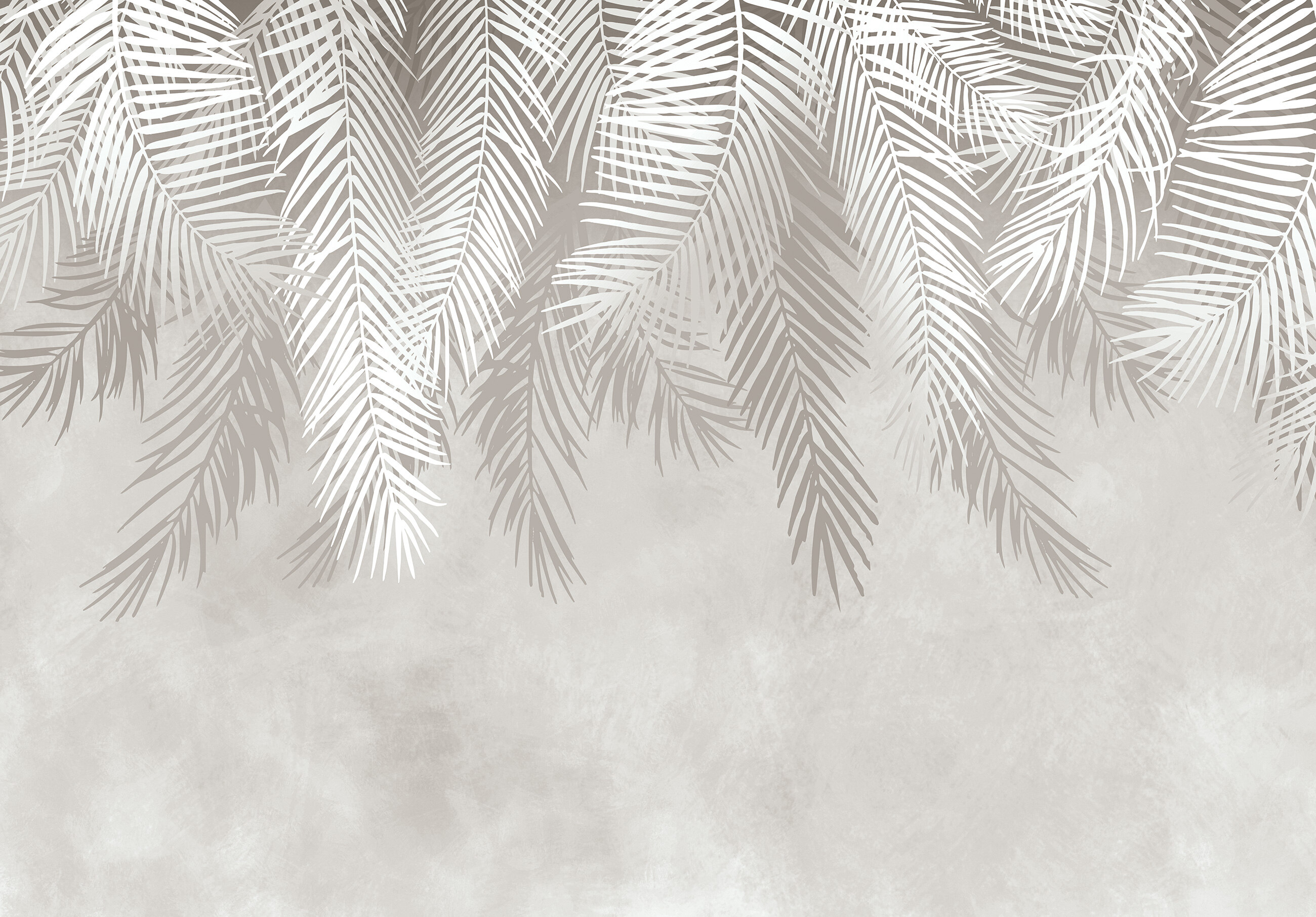 Papel pintado fotografia panorámica hojas hormigón 312x219 cm - incluye cola - moderno salon dormitorio papel no tejido