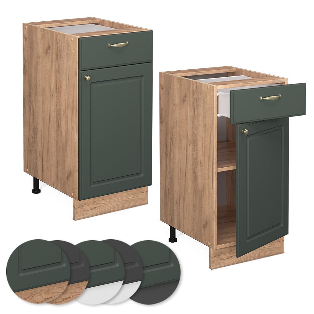 Vicco Meuble cuisine Fame-Line, Vert Or Campagne, 40cm sans PT - 5