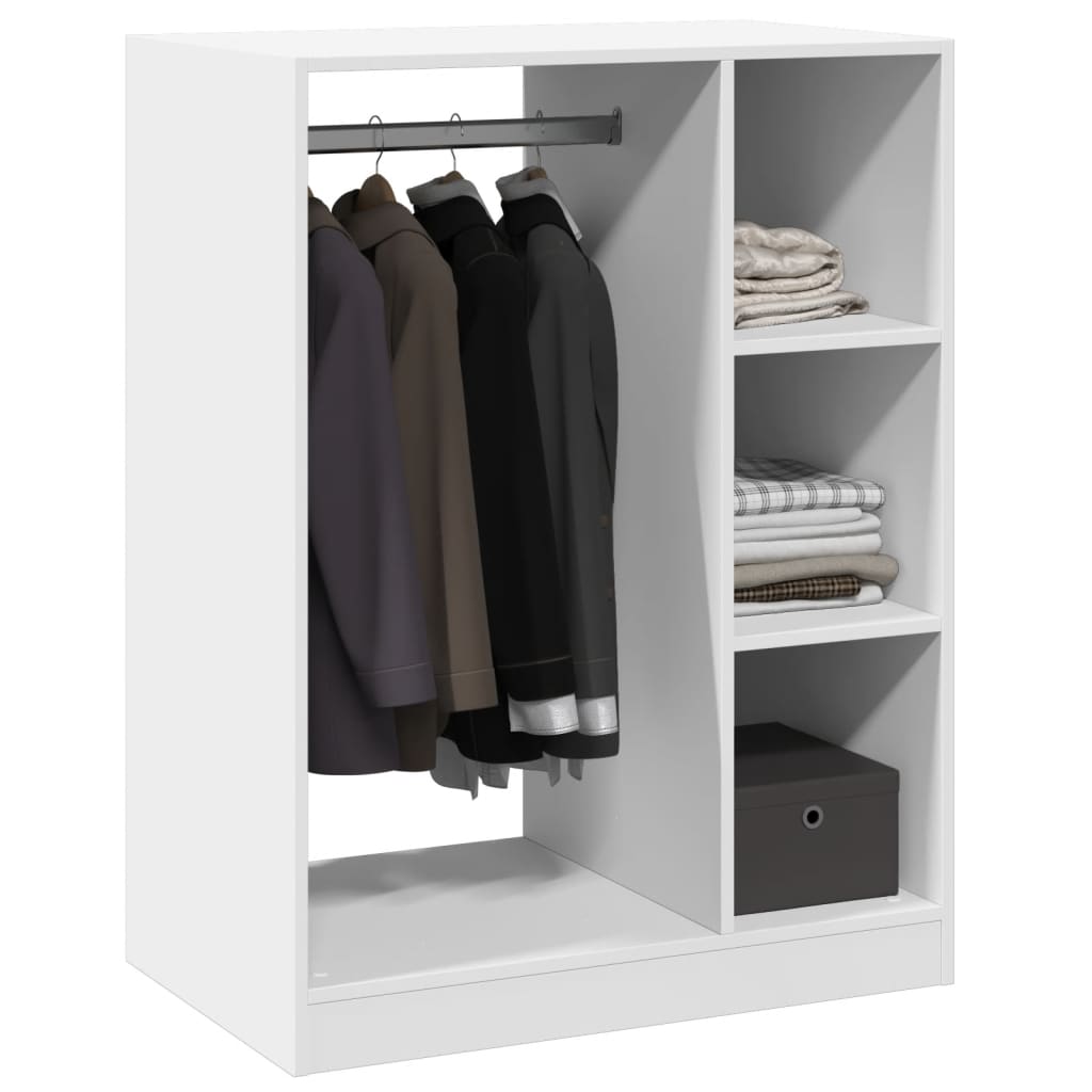 Garde-robe blanc 77x48x102 cm bois d'ingénierie vidaXL - 4