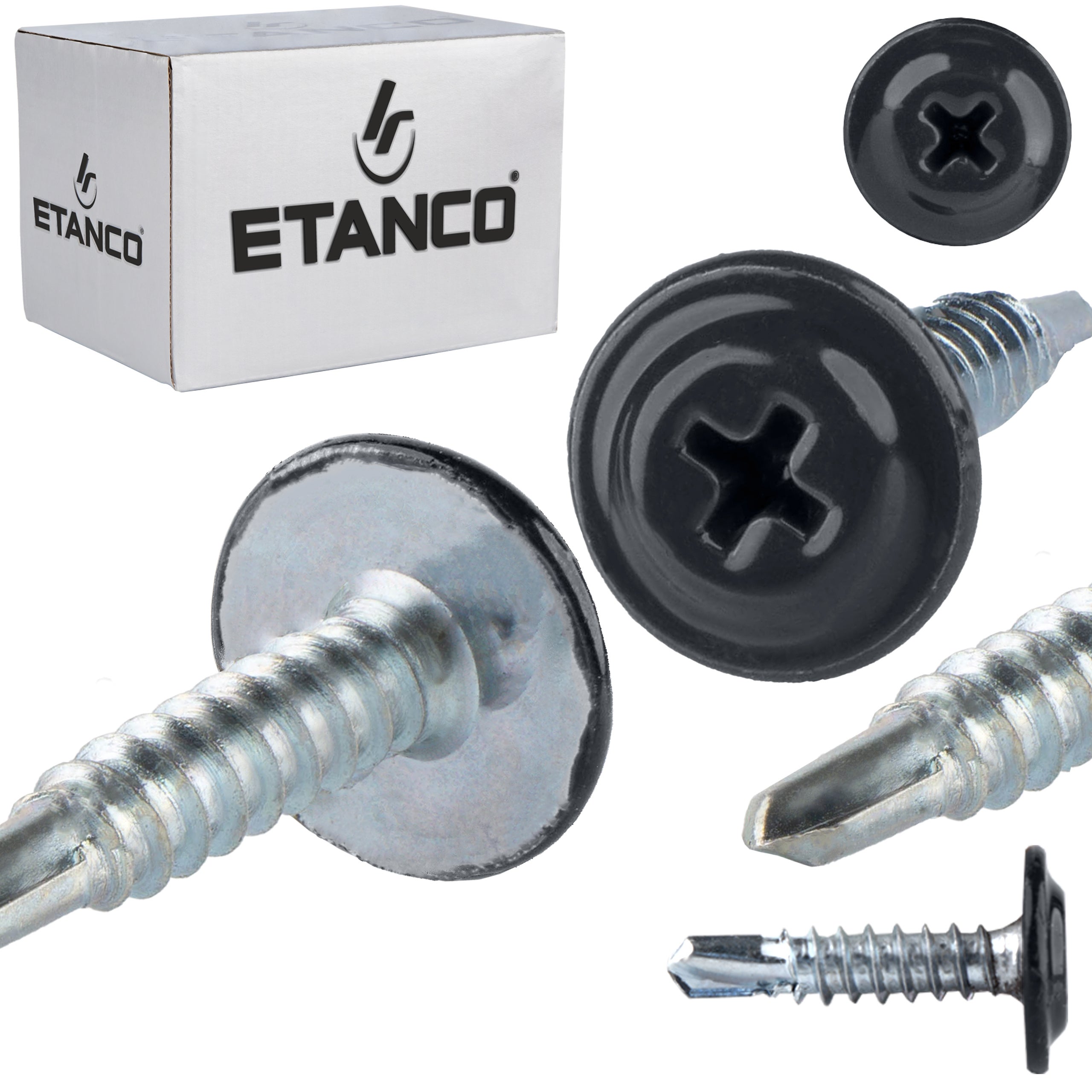 Łączniki montażowe Etanco GM-B 4,2x19 mm RAL 7016 250szt