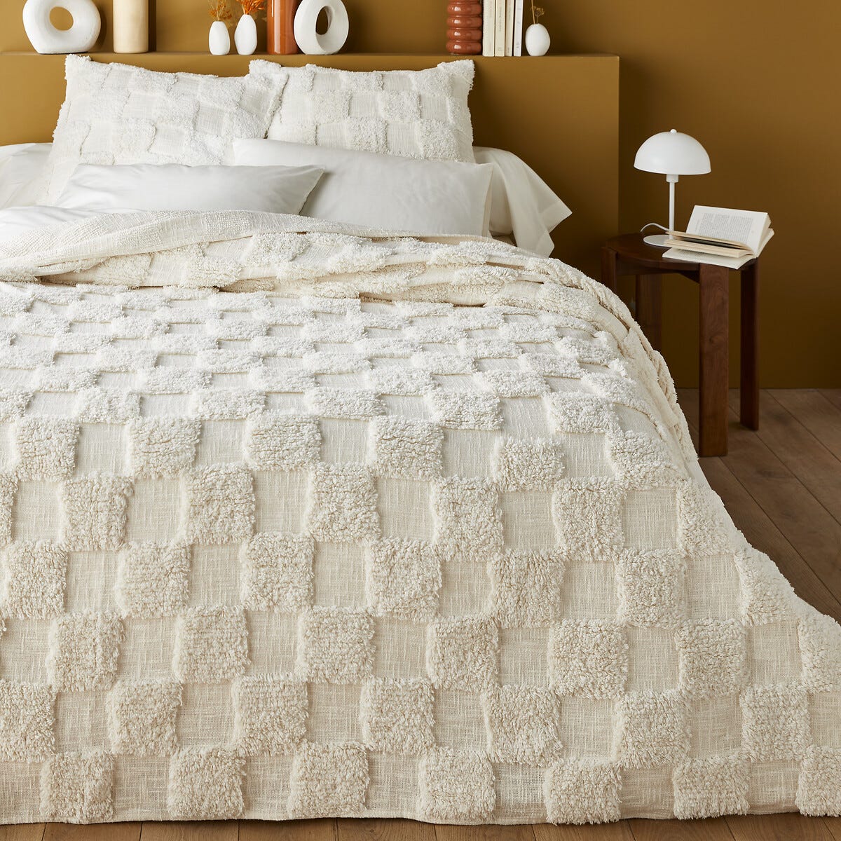 Dessus de lit ou deTable Blanc Fait au crochet 190cm x 190cm Dessus de lit ou deTable Blanc Fait au crochet 190cm x 190cm