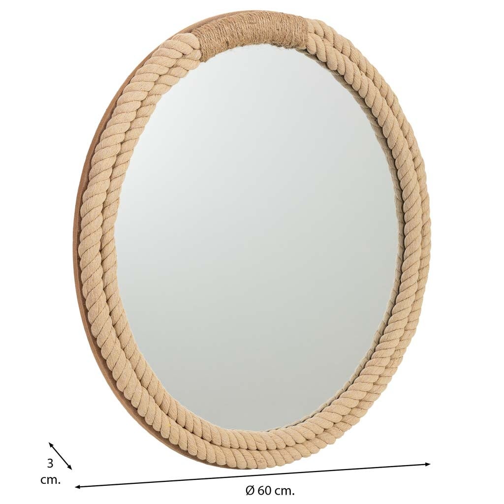 Miroir en bois 60x3x60 - 4