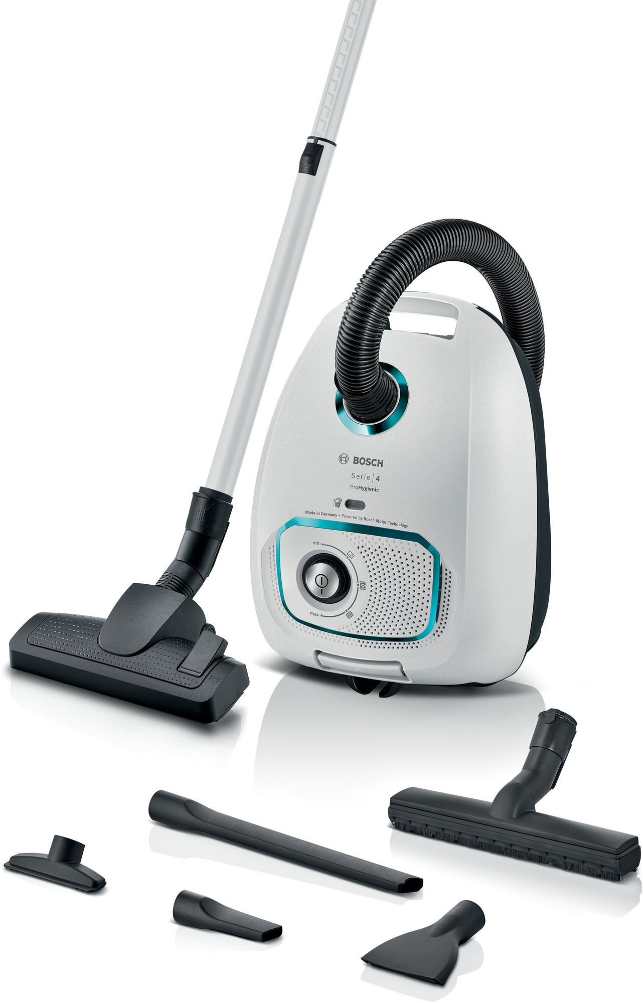 Bosch Serie 4 Bgb41hyg1h Aspiradora Aspiradora Cilíndrica Secar 600 W Bolsa Para El Polvo Negro/Blanco , Leroy Merlin