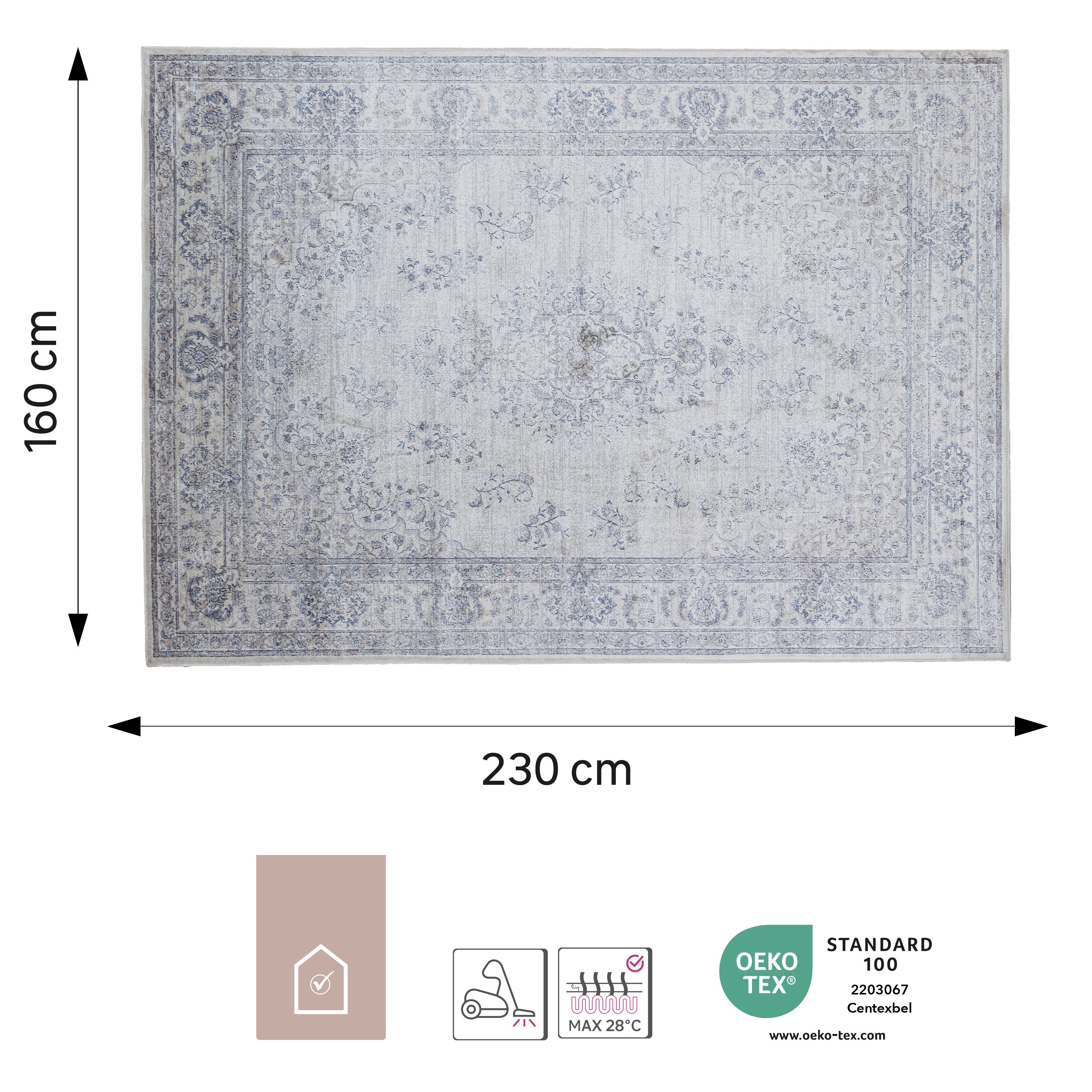 Tapis salon rectangulaire bleu ELISTA - 160 x 230 cm - INSPIRE - 2