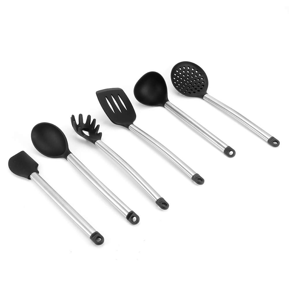 Set Di 9 Spatole In Silicone Per Cucina, Raschietti Flessibili Antiaderenti Con Manico Antiscivolo E Gancio, Adatti Per Pentole, Ciotole E Glassature - 2