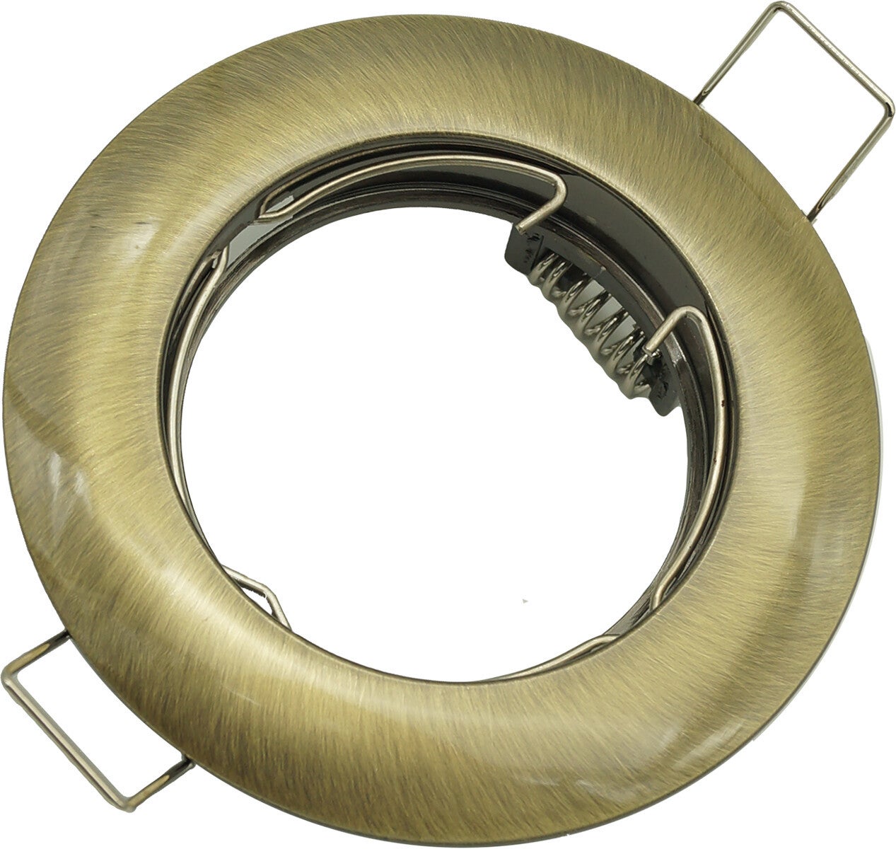 Oprawa sufitowa wpuszczana oczko mosiądz 1xGU10x50W okrągła IP20 wym: 2,8 x 8 x 8 cm aluminium IdeaLED