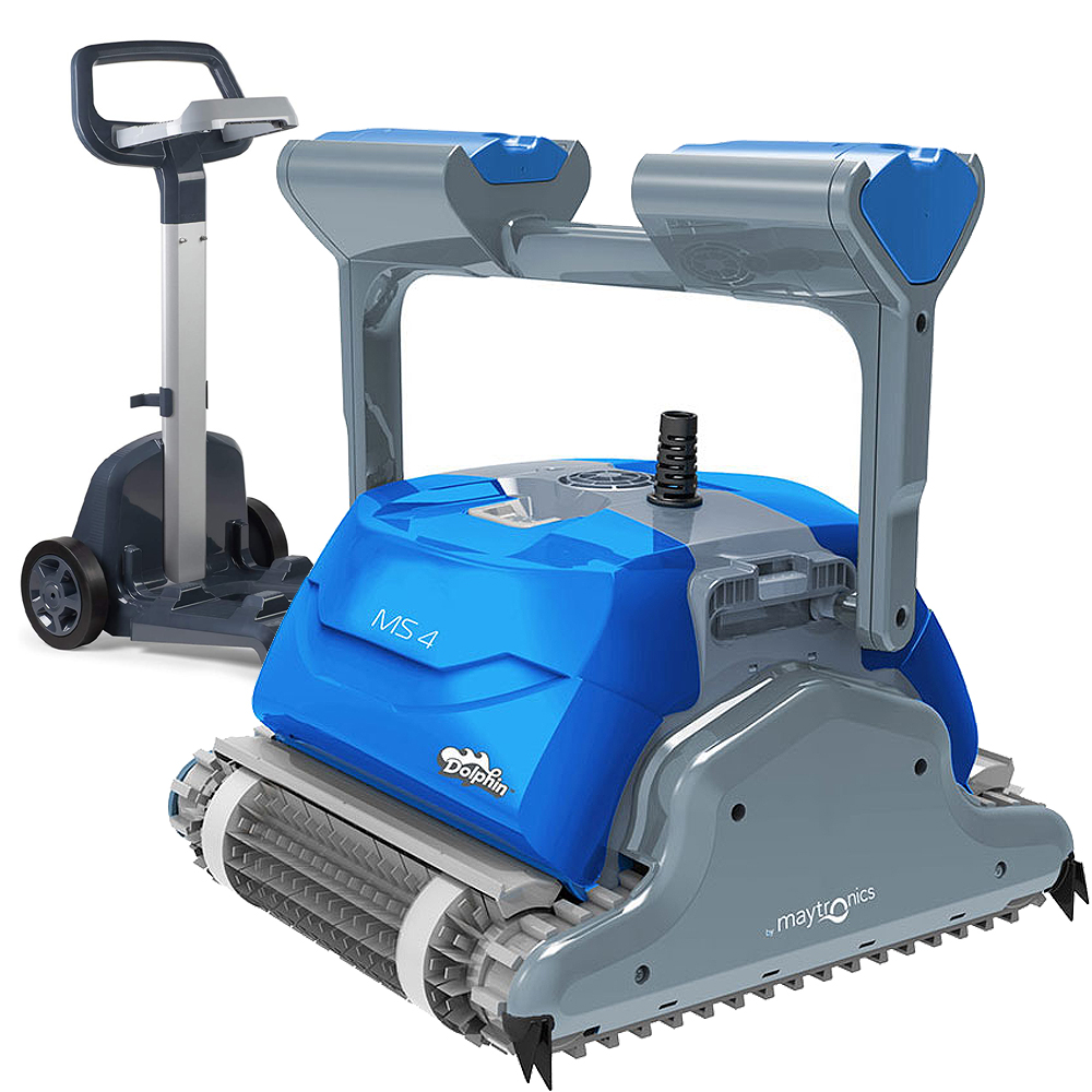 Robot électrique Professionnel Pour Piscine Dolphin WAVE 80 CB - Brosse Combinée, Longueur Câble 18 Mètres - Nettoyage Automatique Des Parois Et Du Fond - 3