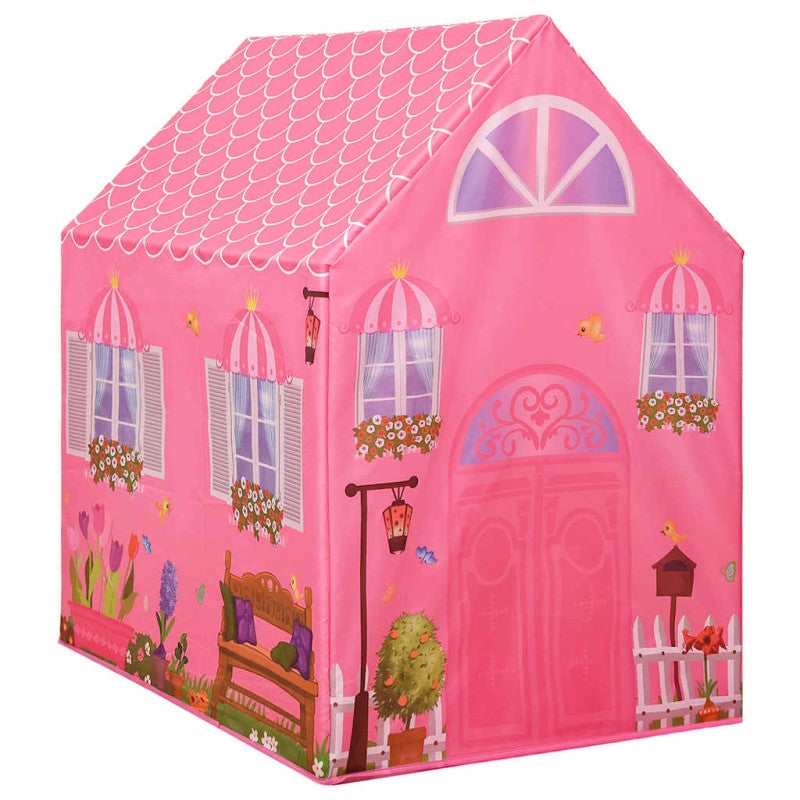 Tente de jeu pour enfants avec 250 balles Rose 69x94x104 cm - 5