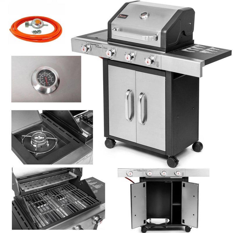 ☀️☀️☀️Grill Gazowy Quatro Xl Premium 3+1 9,0 + 3,2Kw 19743Gs