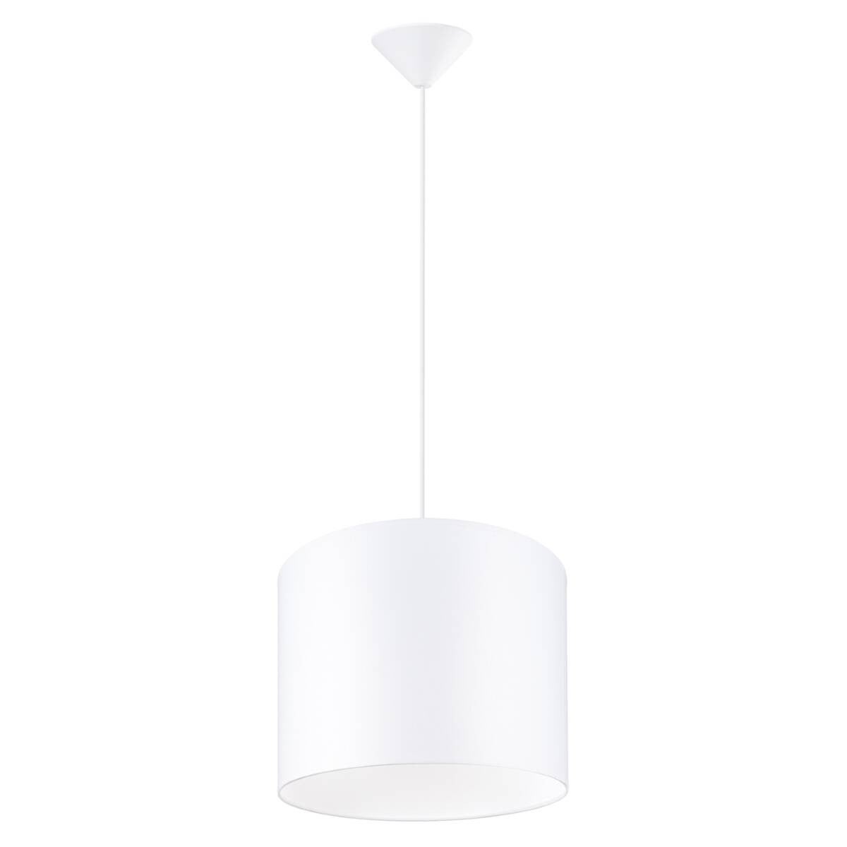 Lampa wisząca Nova biała 1xE27x15W wym: 88 x 30 x 30 cm tkanina Sollux Lighting
