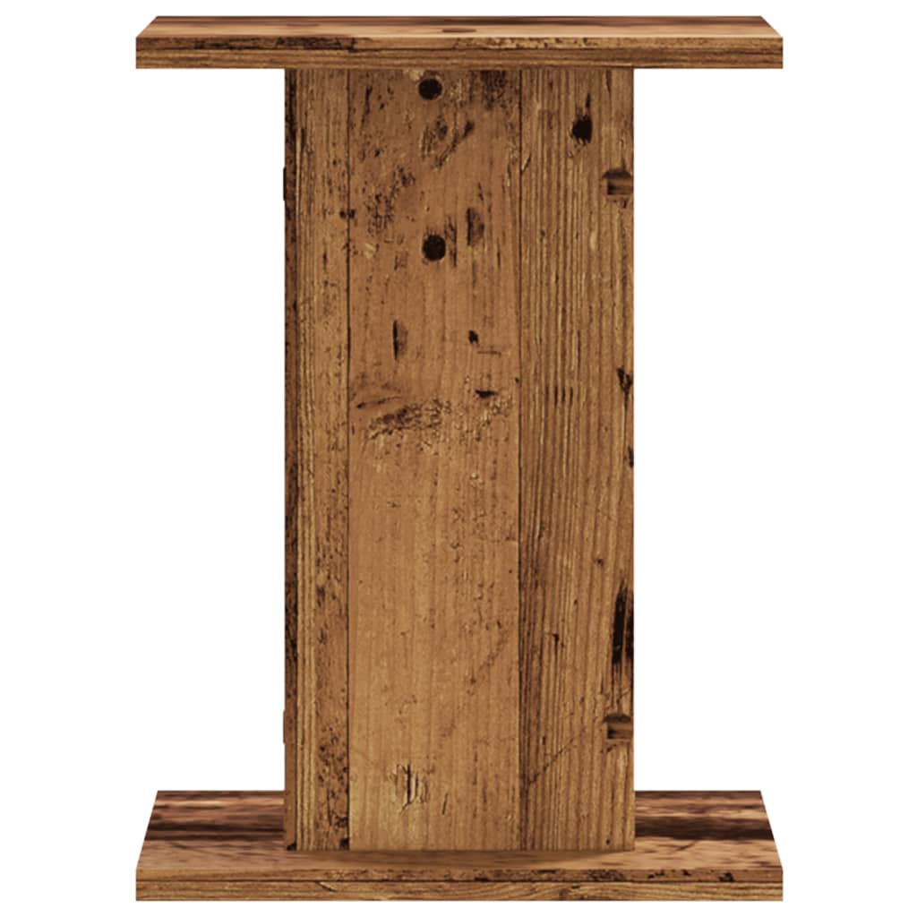 Supports pour plantes 2 pcs vieux bois bois d'ingénierie - 6