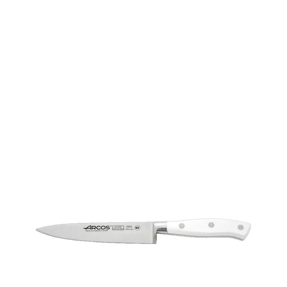 Nóż kuchenny Arcos Riviera Biały ostrze inox 15 cm rękojeść POM