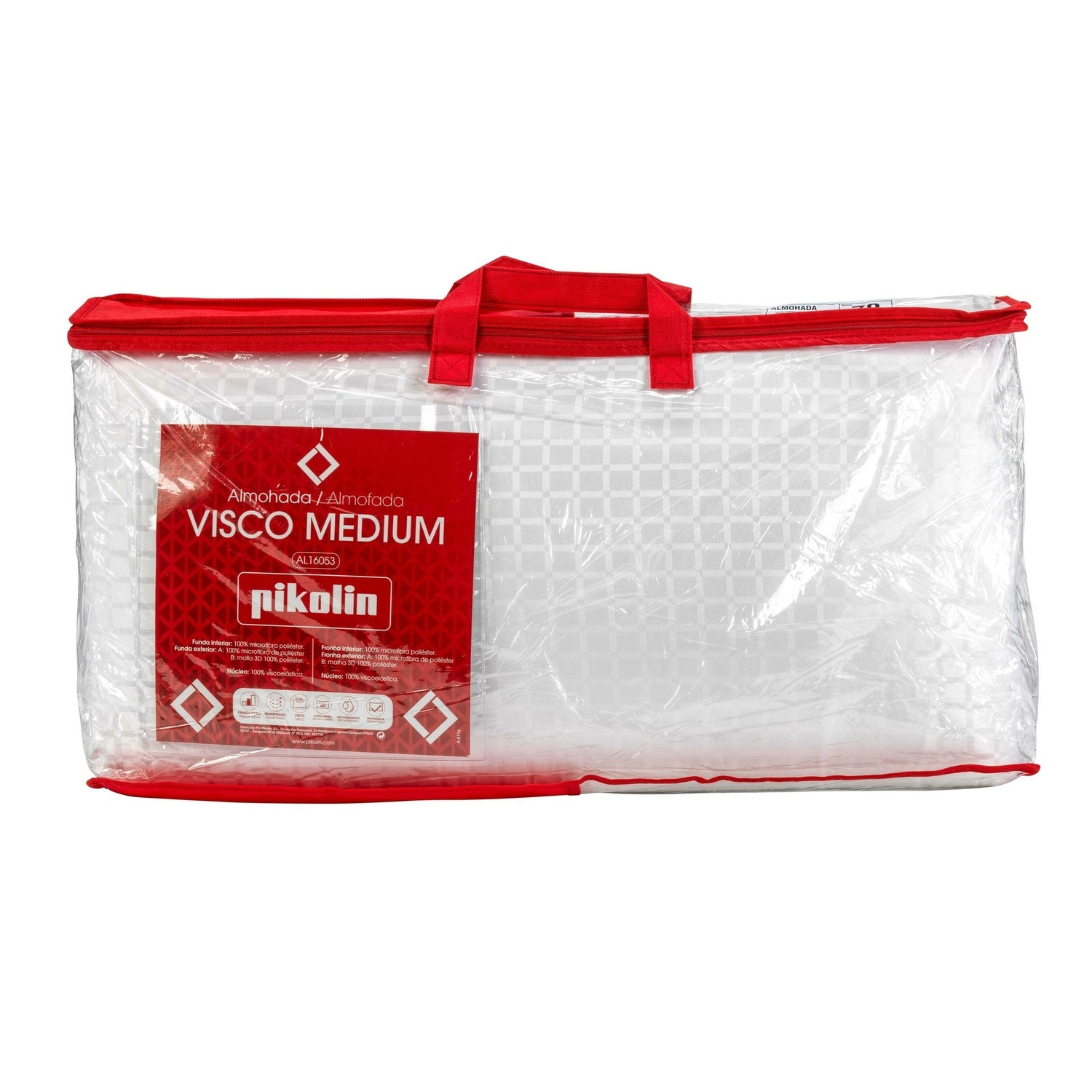 Almohada 105cm viscoelástica PIKOLIN cambiar de postura firmeza media | VISCO MEDIUM - 3