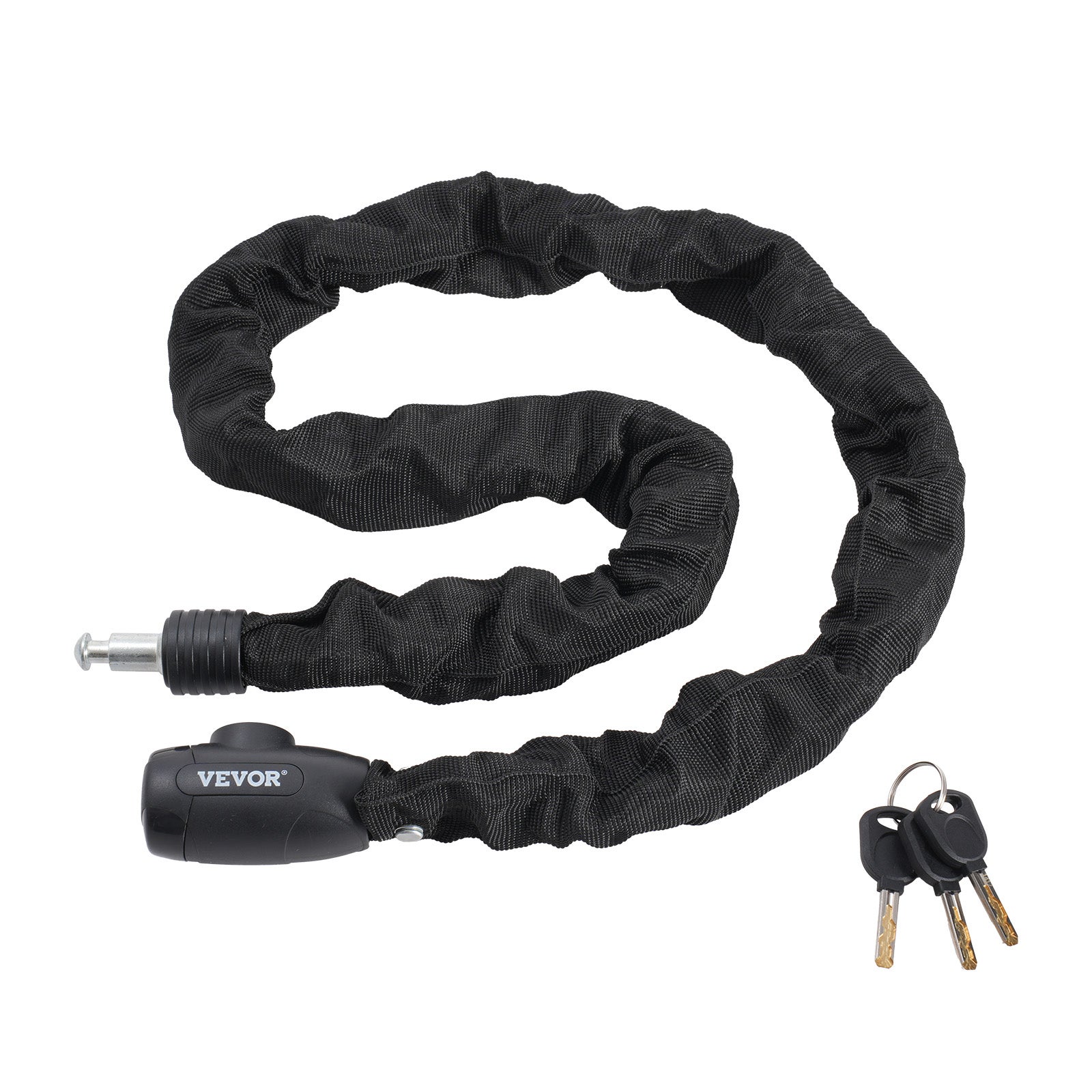 HexinYigjly Antivol Chaîne 100 Cm – Acier Inoxydable, Diamètre 5 Mm, Avec Cadenas Et Clés, Pour Vélo, Moto, Portail, Scooter, Garage