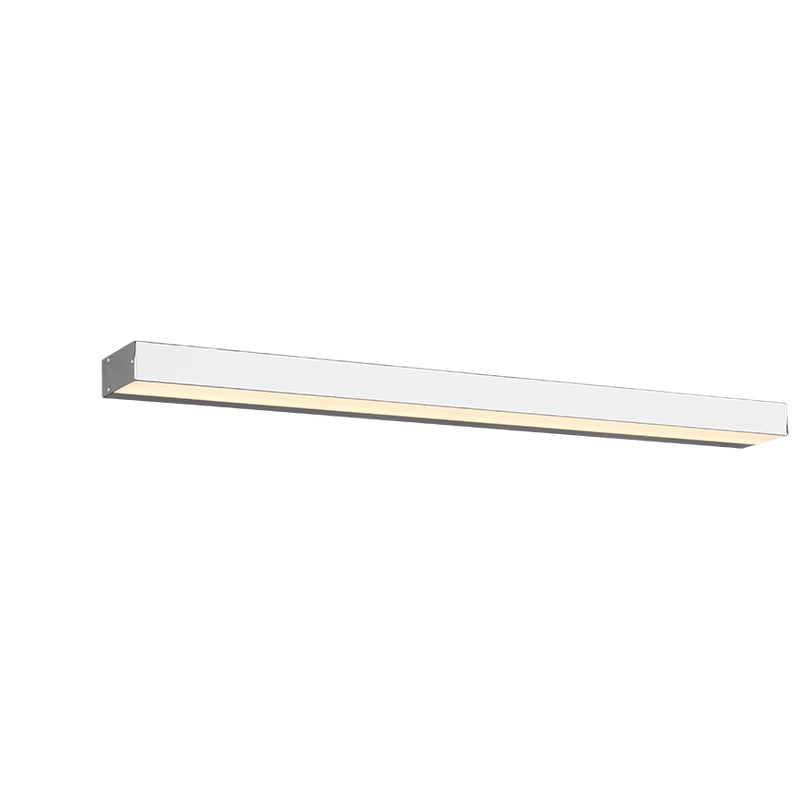 Kinkiet ścienny Rocco srebrno-biały LED 13W 3000K 1400lm do łazienki wym: 3,6 x 90 x 90 cm aluminium IP44 Trio