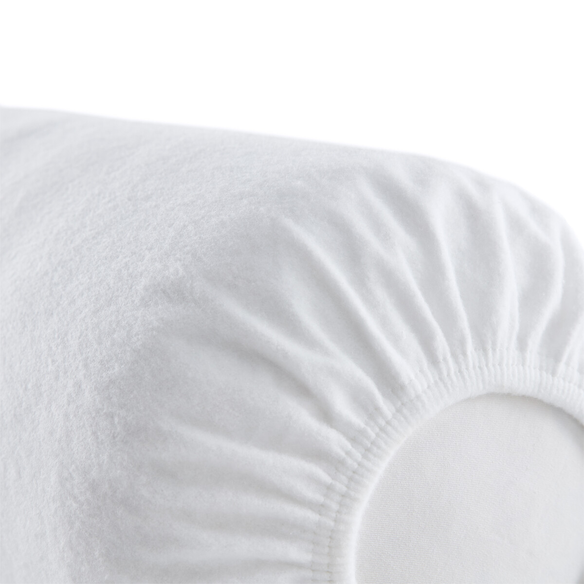 Protège traversin molleton 100% coton - Blanc - 140 cm | Leroy Merlin
